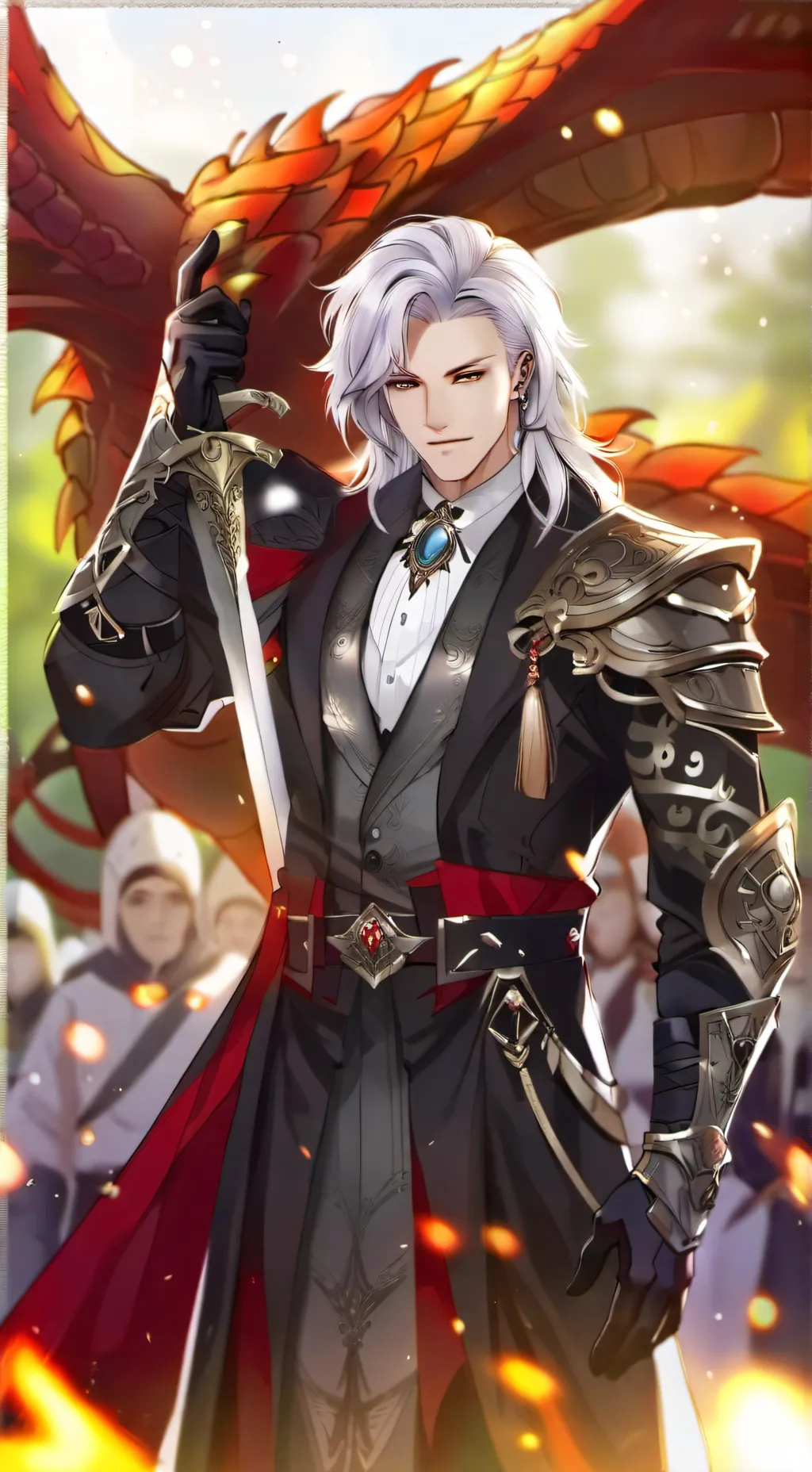 ai character: mha king of blood background