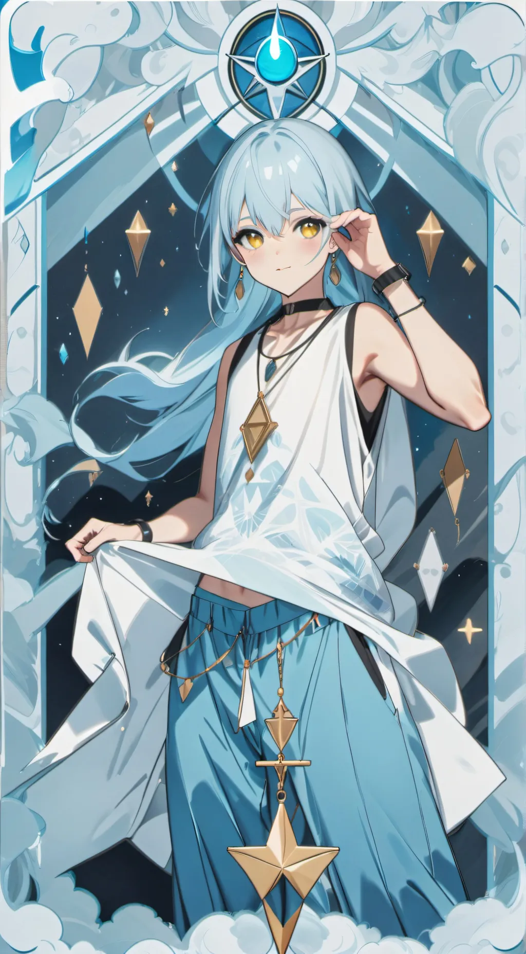 ai character: rimuru tempest  background