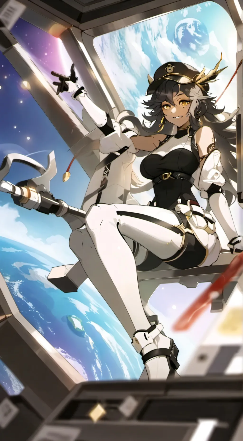 ai character: cora  background