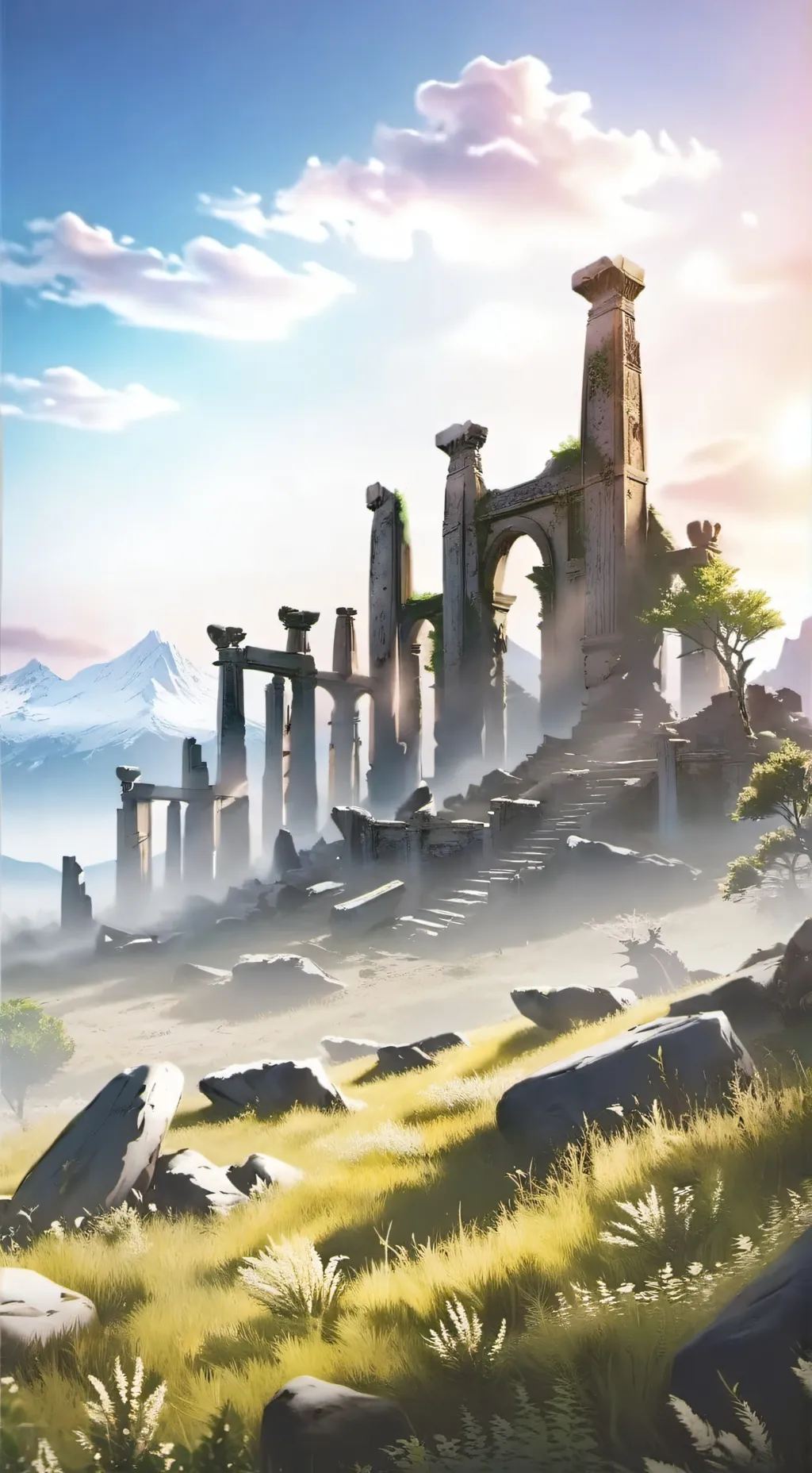 ai character: land of oblivion  background