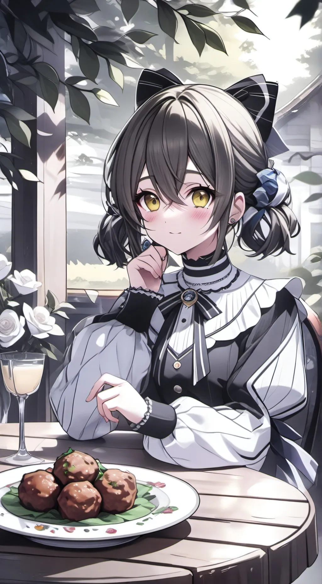 ai character: Rossmery 🍷☺️ background