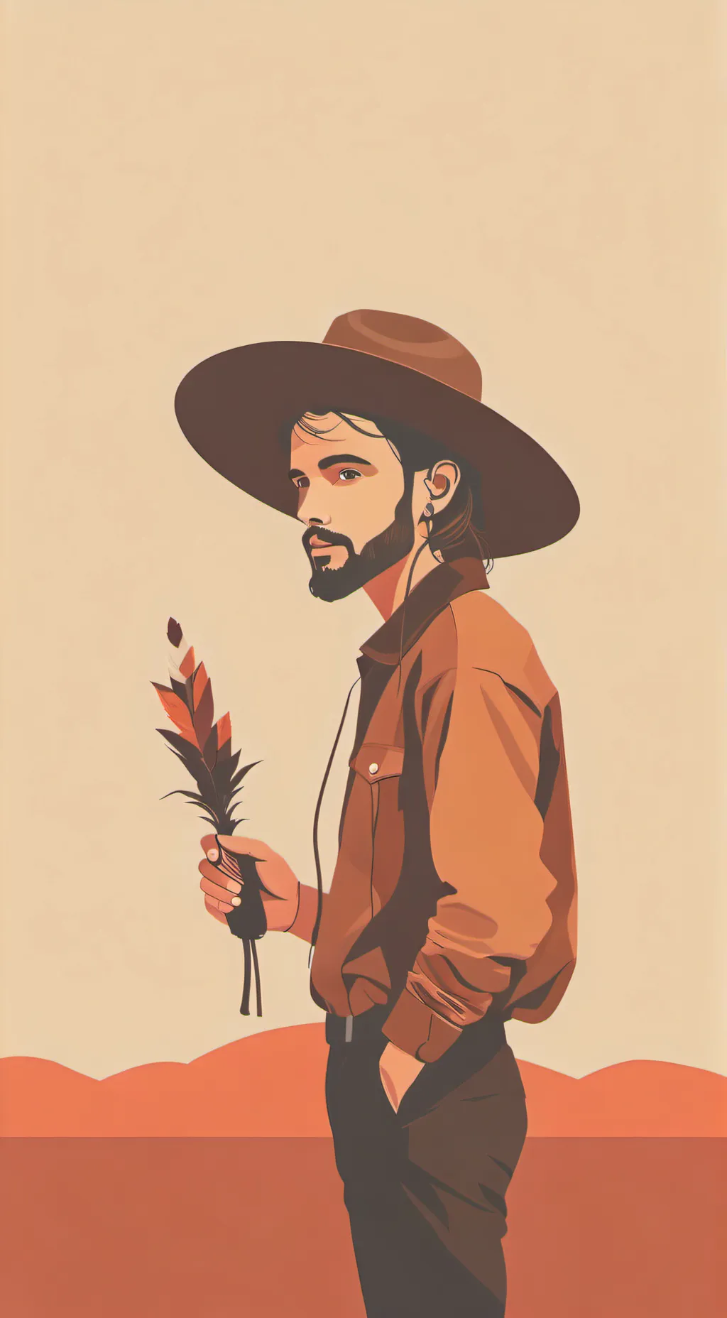 ai character: Stevecobxballpoint background