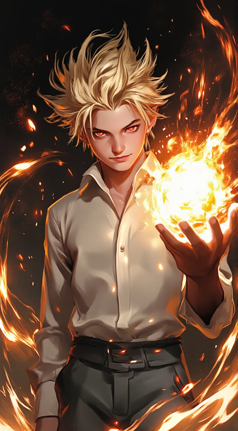 ai character: MHA Night background