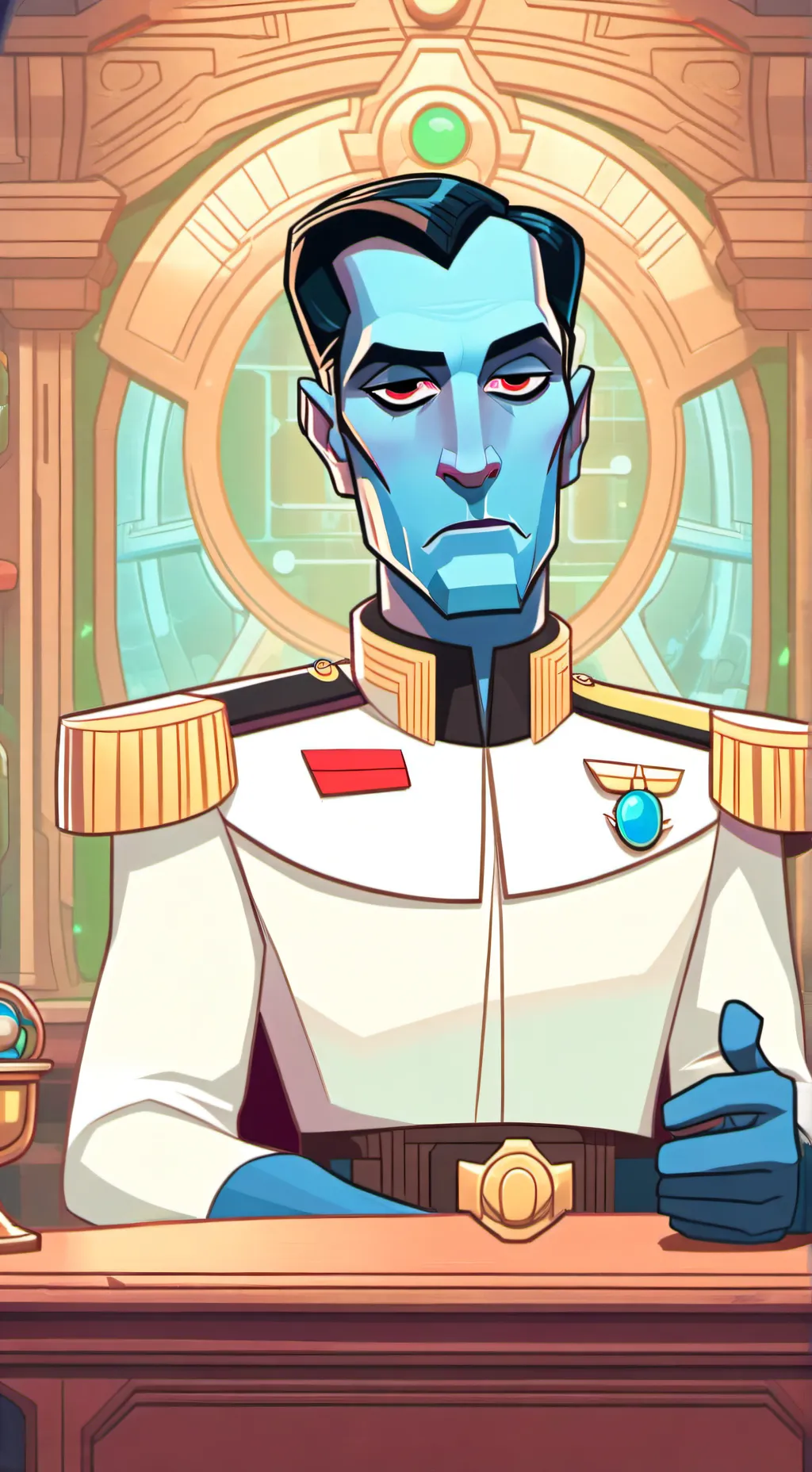 ai character: Admiral Thrawn background