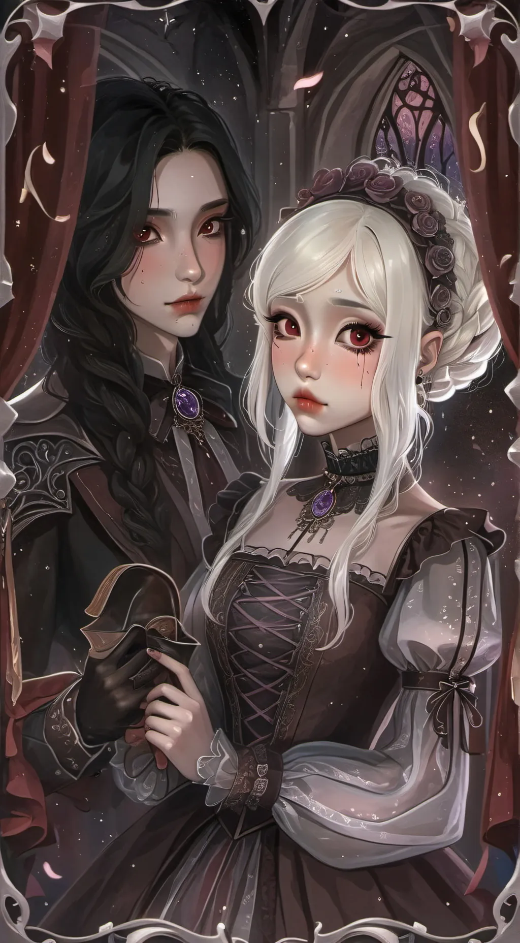 ai character: Two kind stepsis background