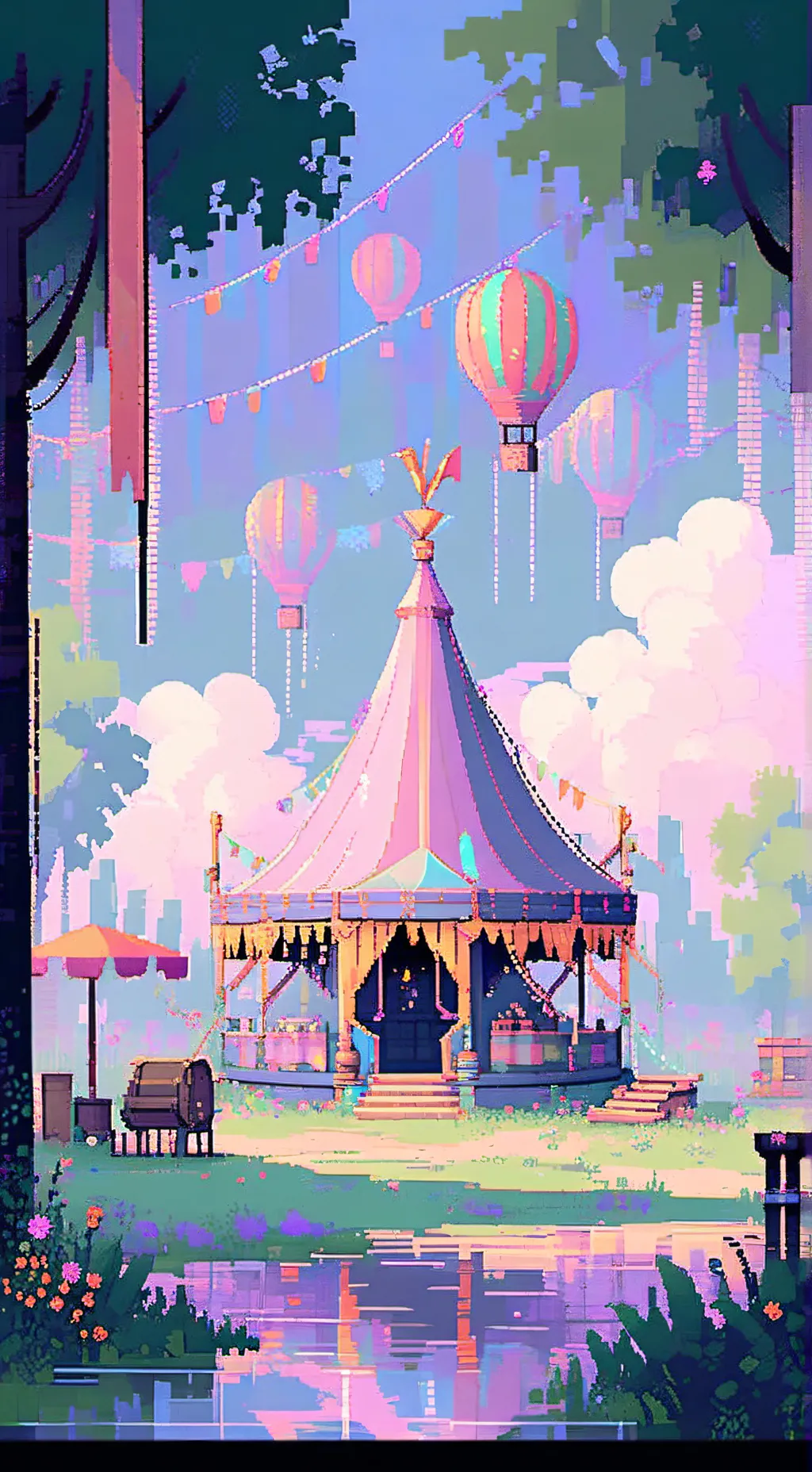 ai character: pomni x jax background