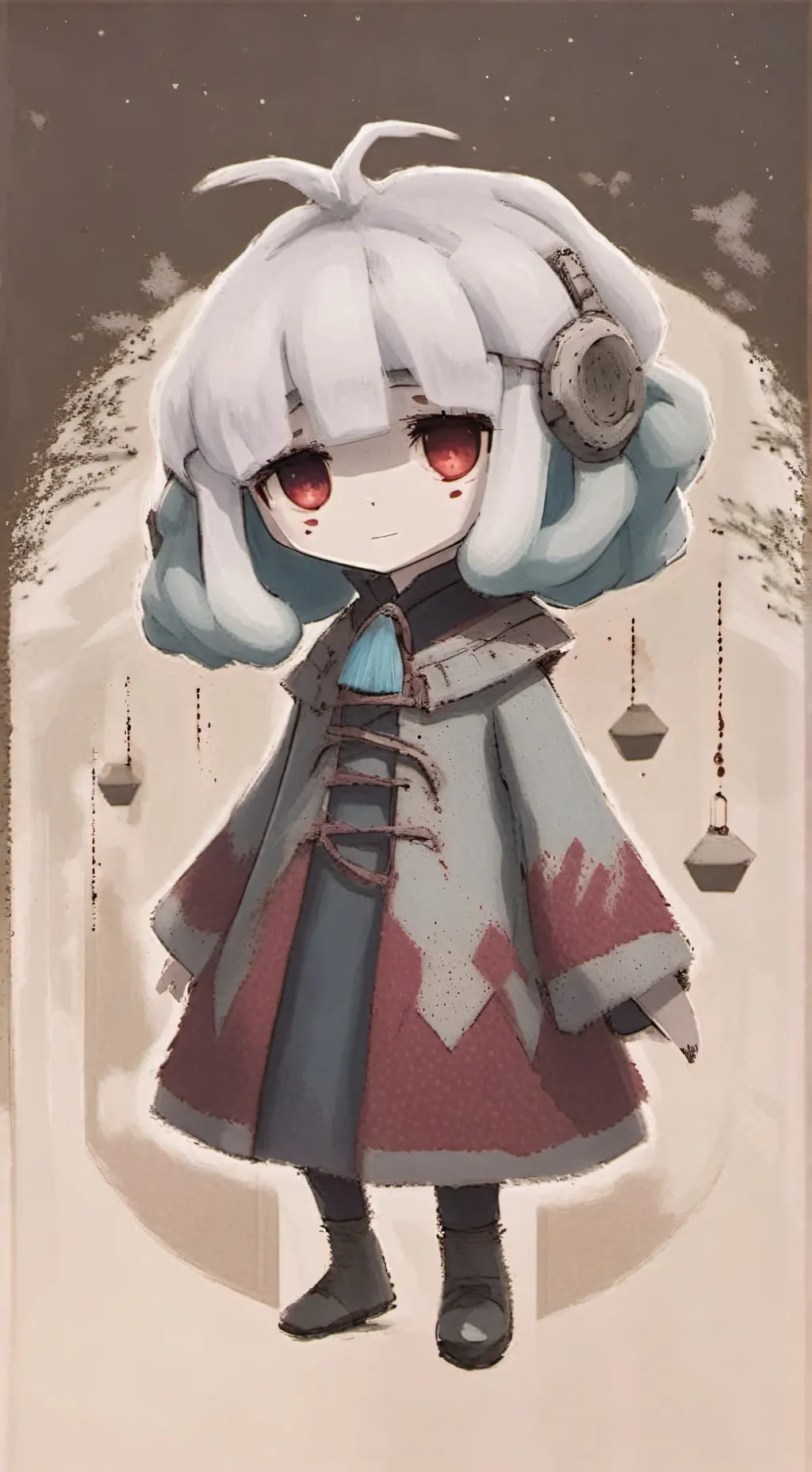 ai character: Agar agar cookie background