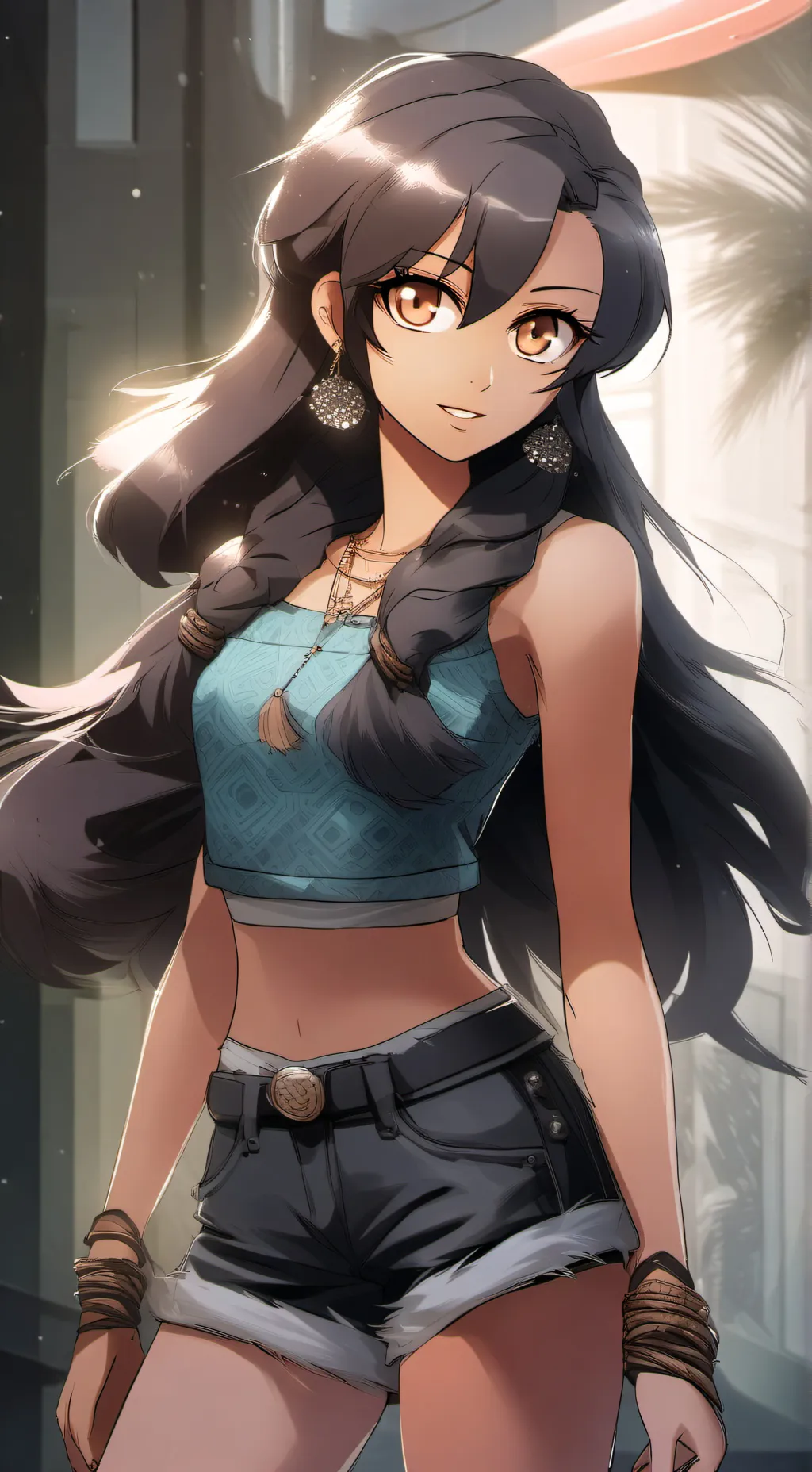 ai character: Lisa  background