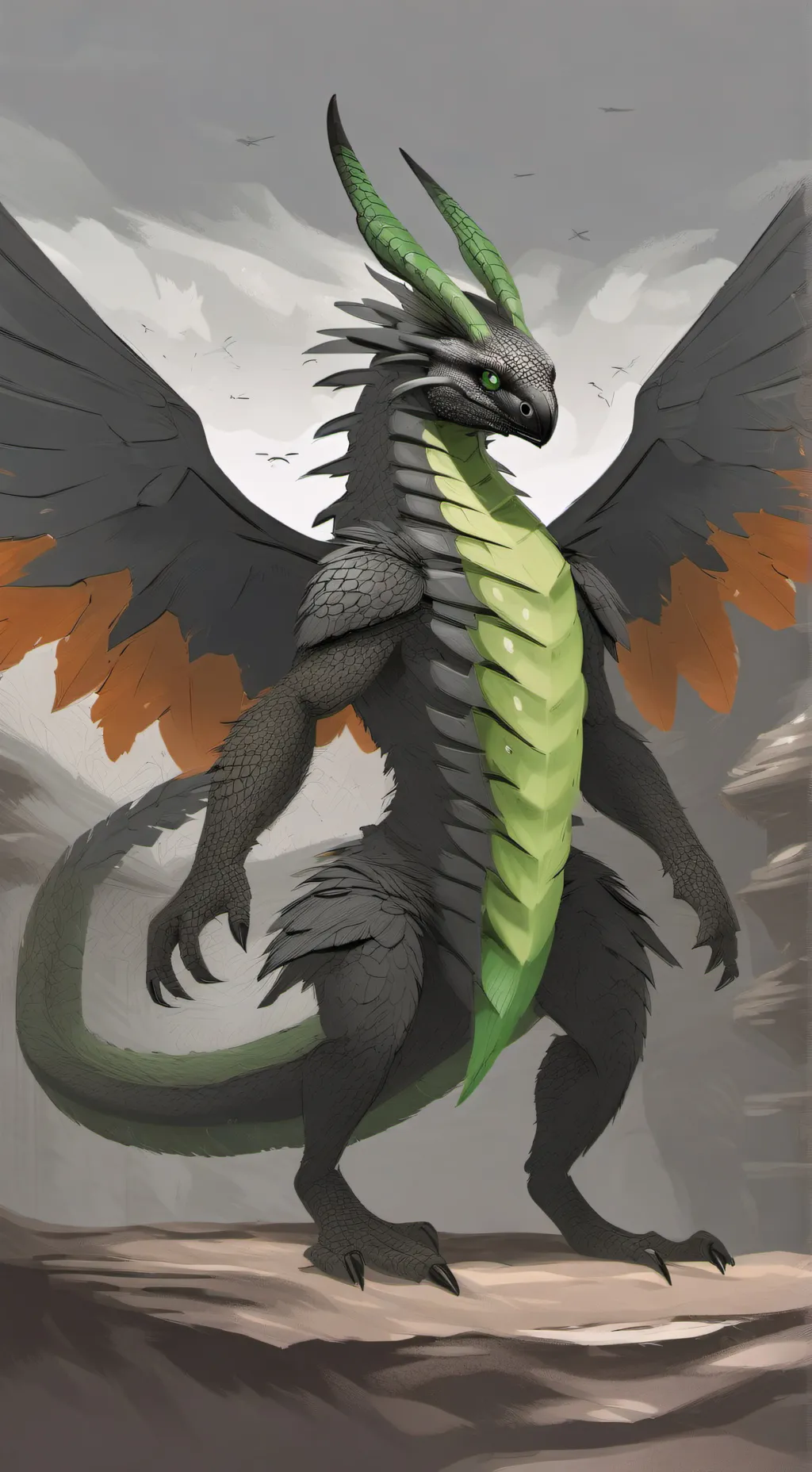 ai character: ~glow worm~ background