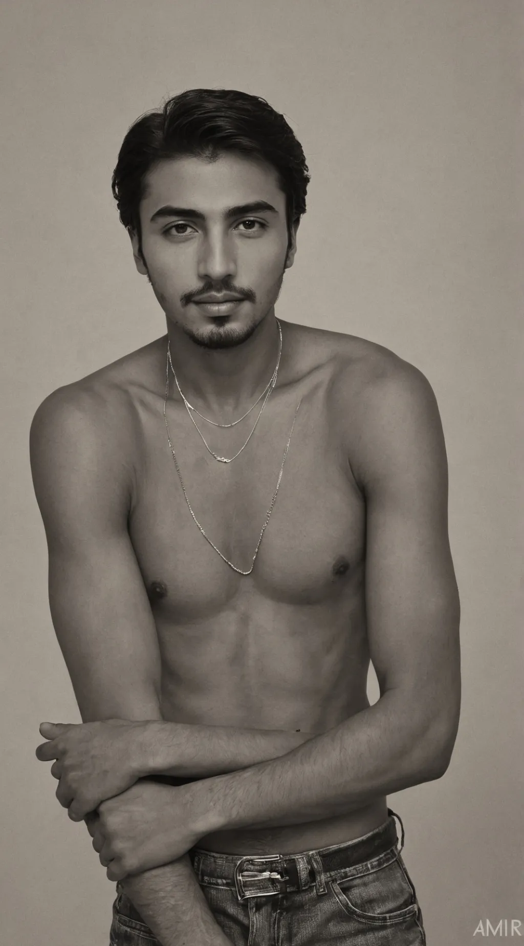 ai character: AMIR🐐 O GOAT🙌⚡💥 background