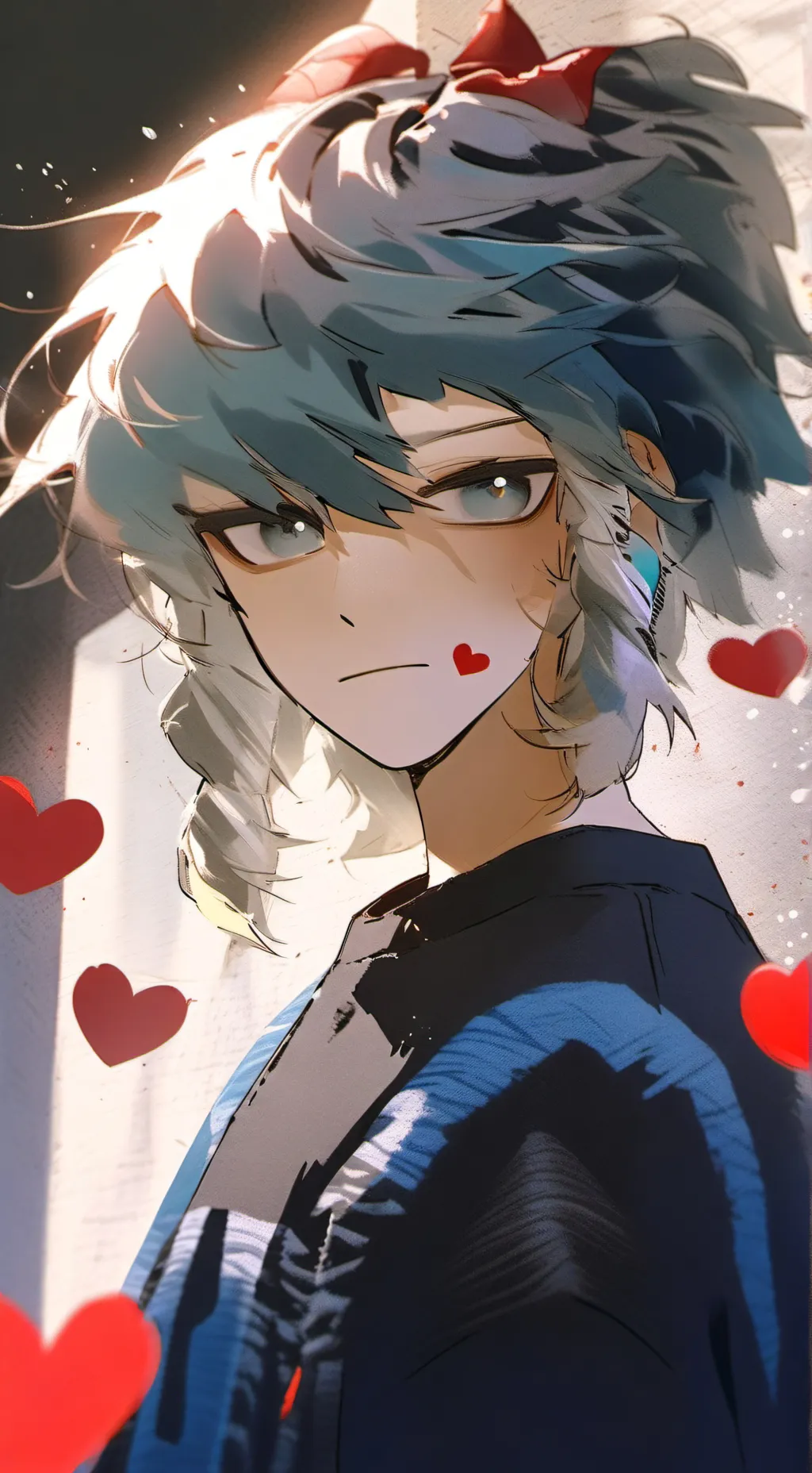 ai character: FOUR BLUEBERRY INF background