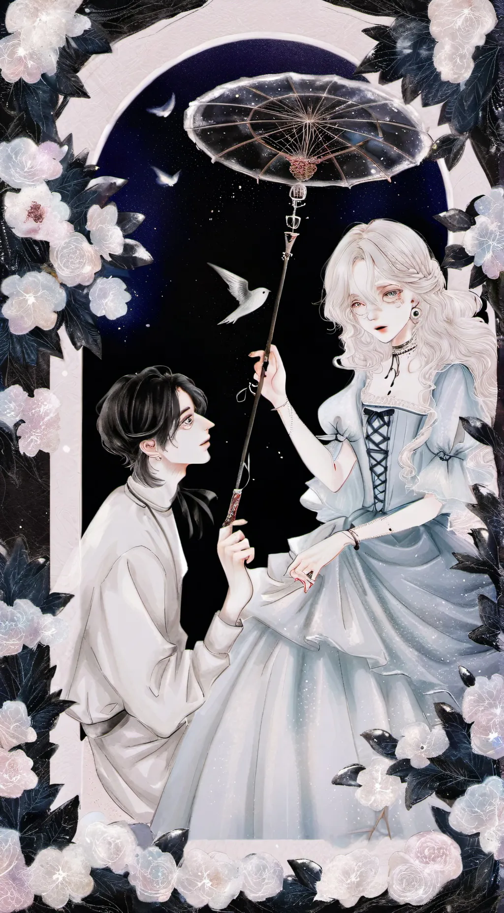 ai character: ELSANA😚🌚 background