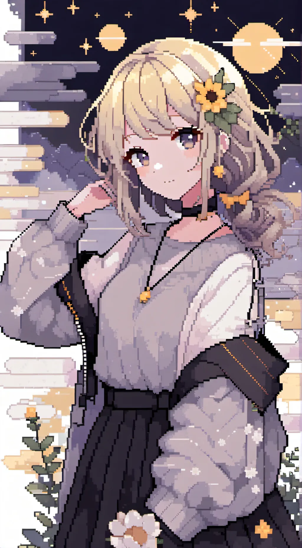 ai character: sunny sunshine sun background