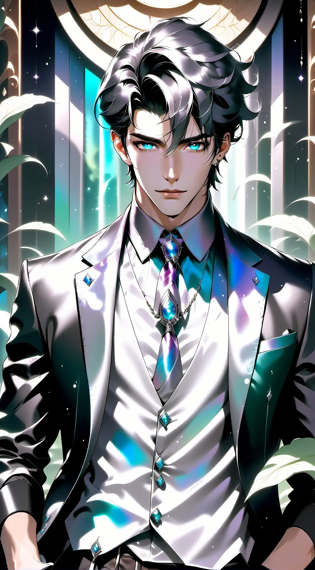 ai character: —Damian✨🥂 background