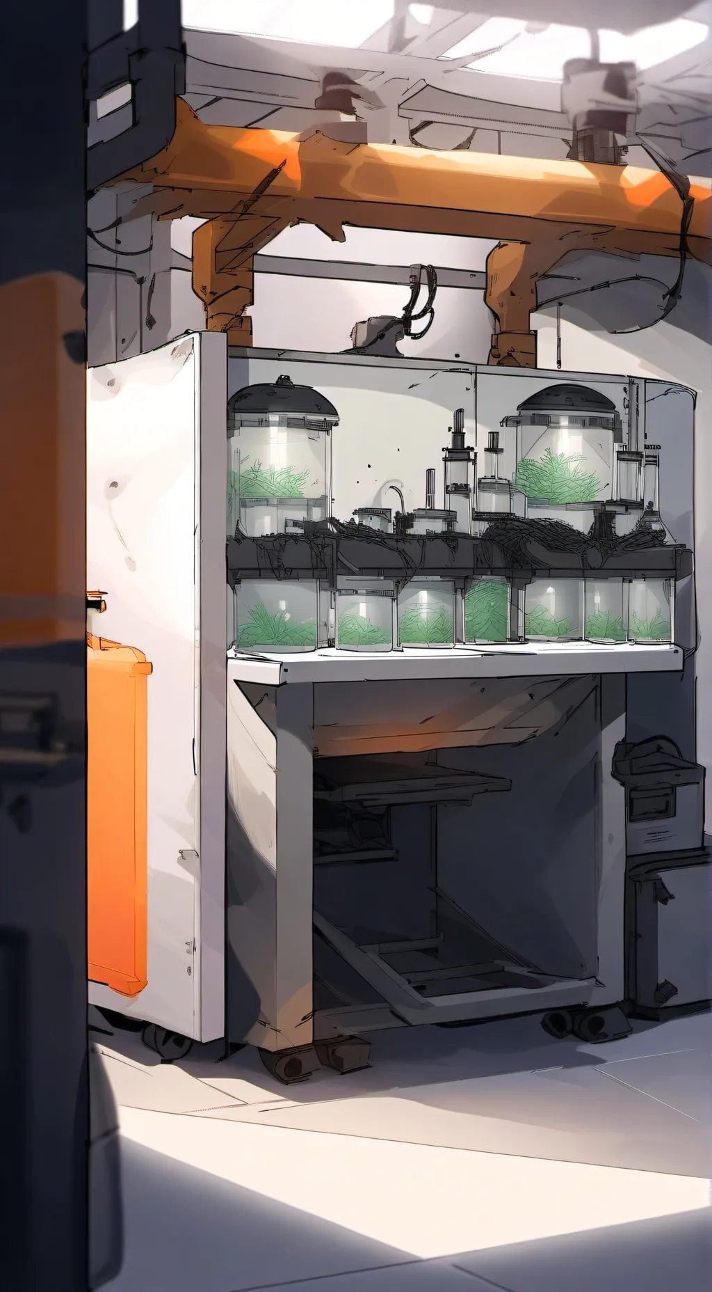 ai character: Dw lab  background