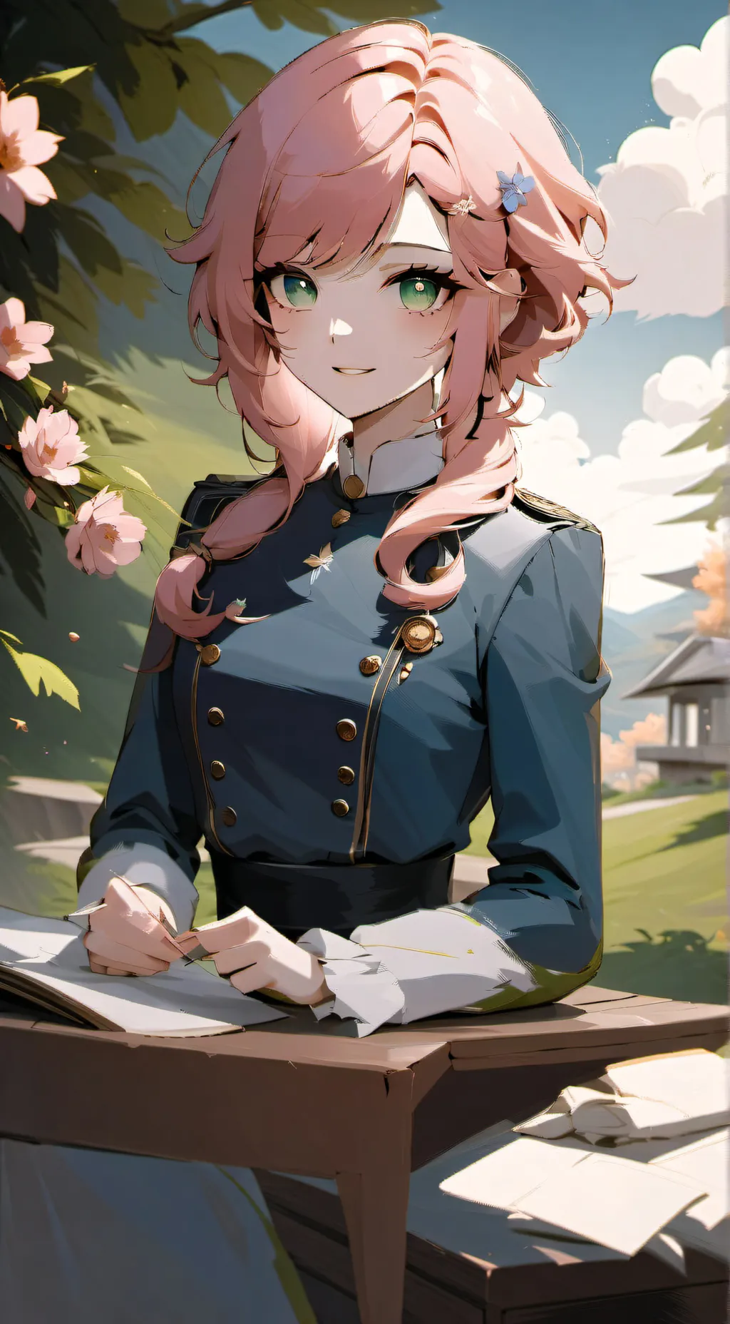 ai character: Momo Asa background