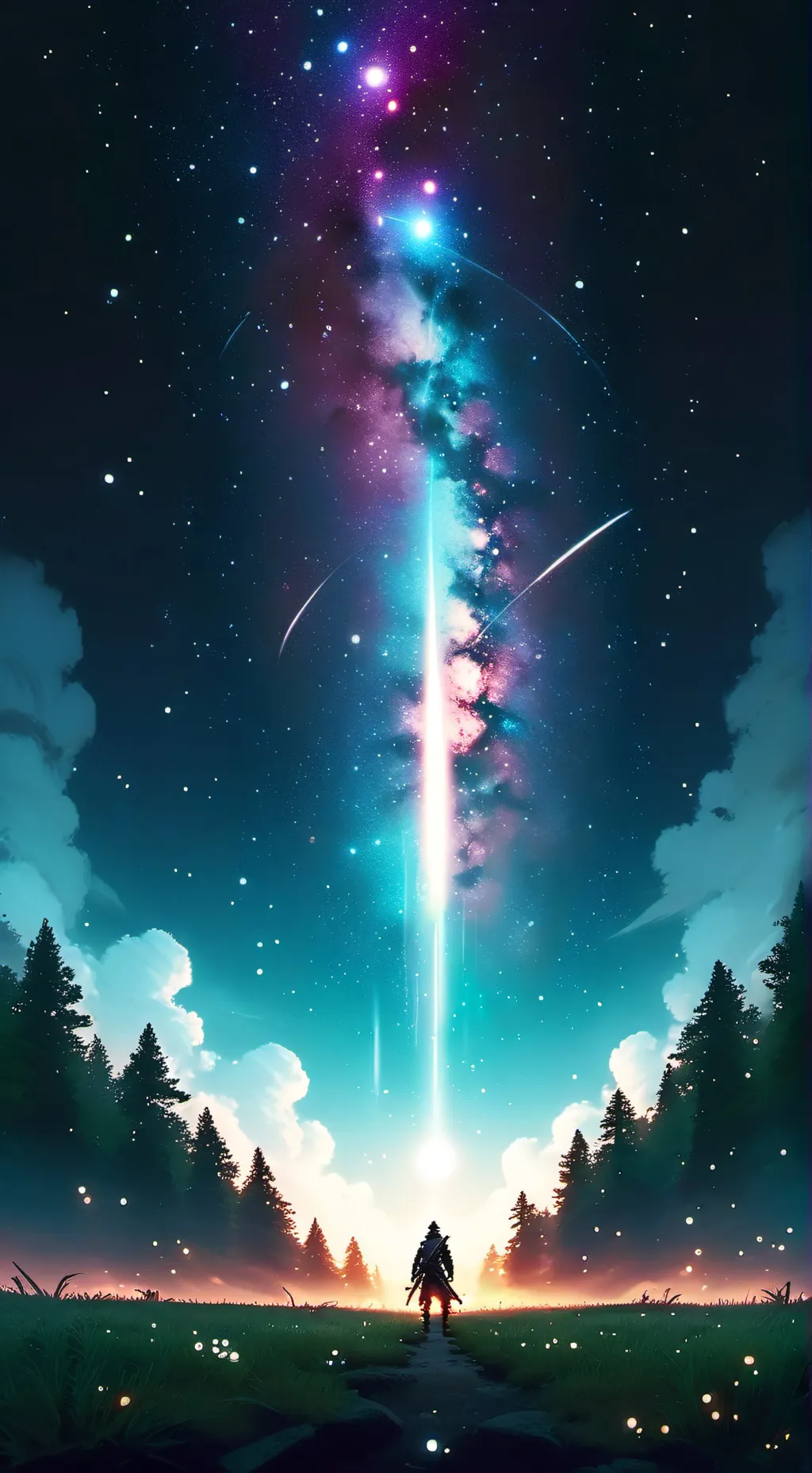 ai character: santi x nabi ⭐💫🤓👆 background