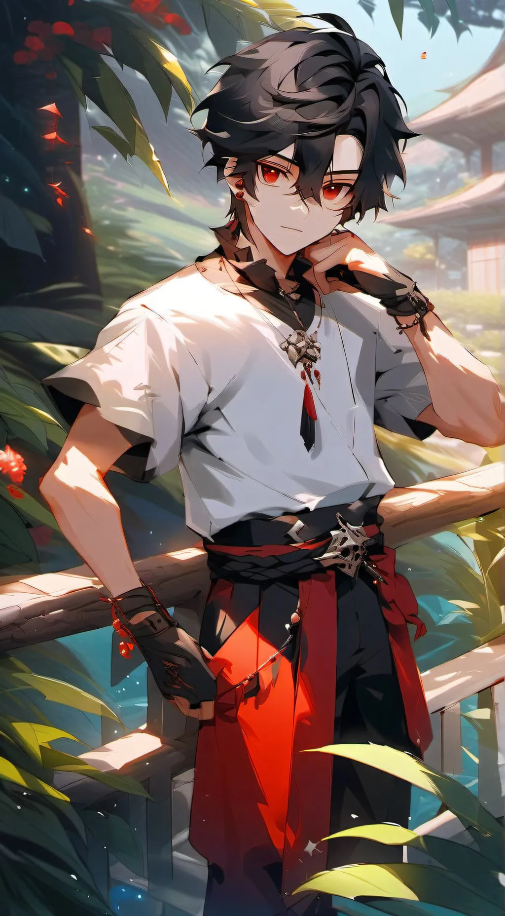 ai character: Aaron*from aphmau* background