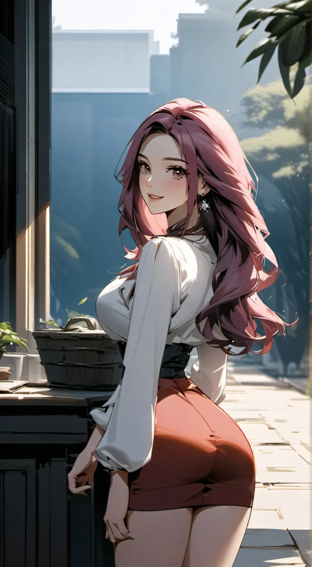 ai character: Rose background