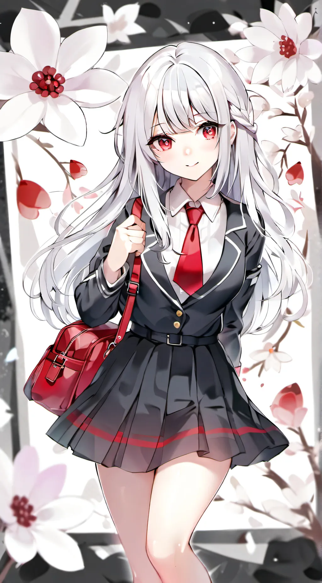 ai character: Akane Akatsuki background