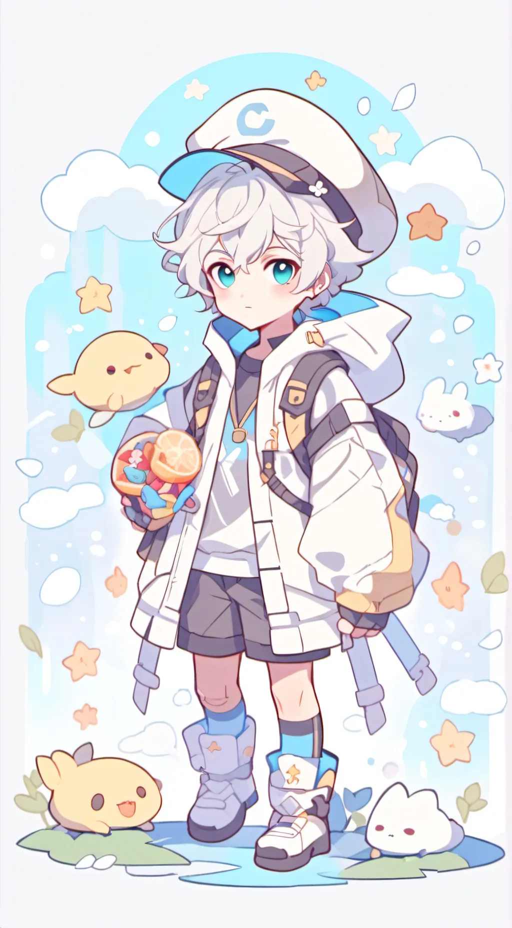 ai character: Caroline Bros  background