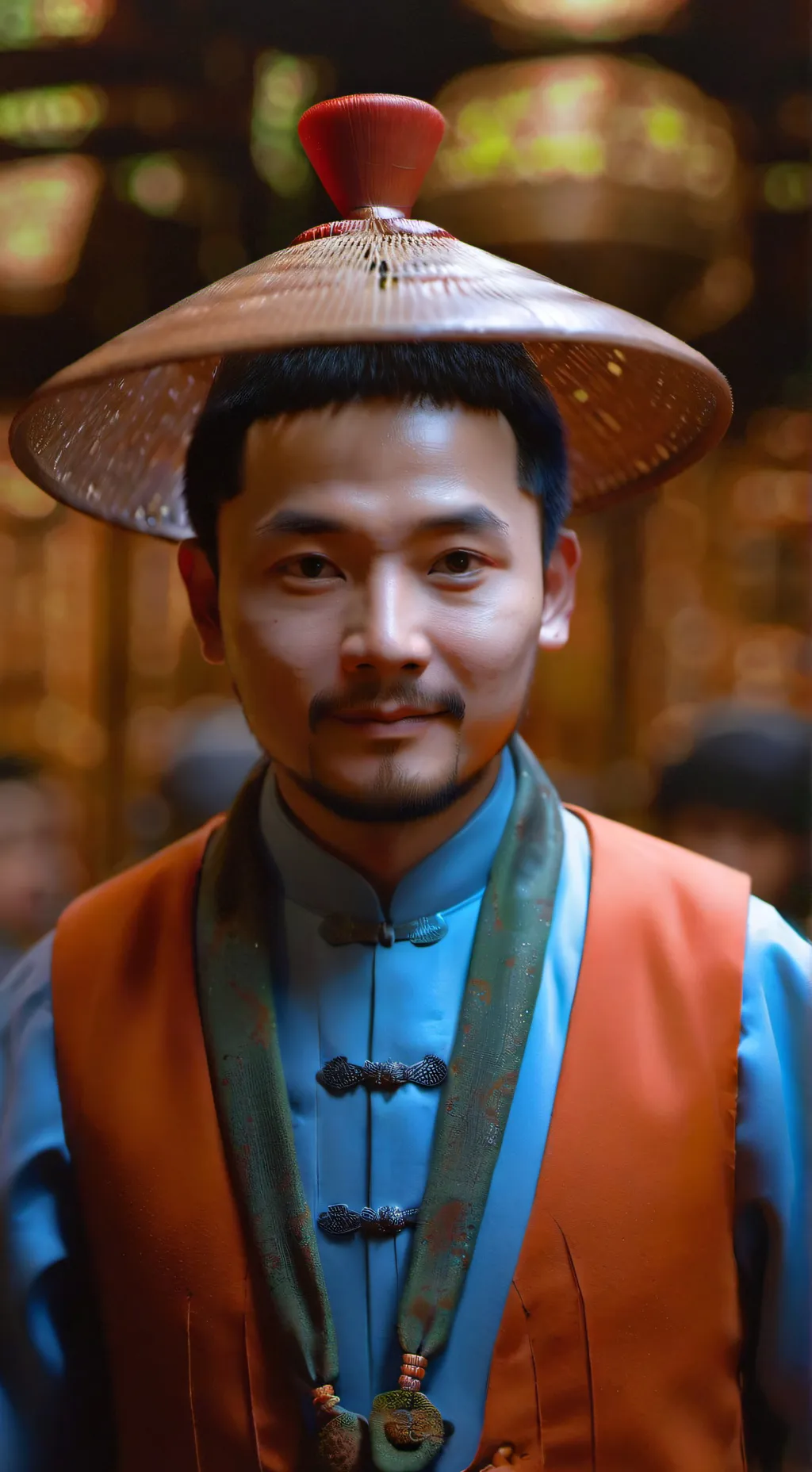 ai character: China Man background