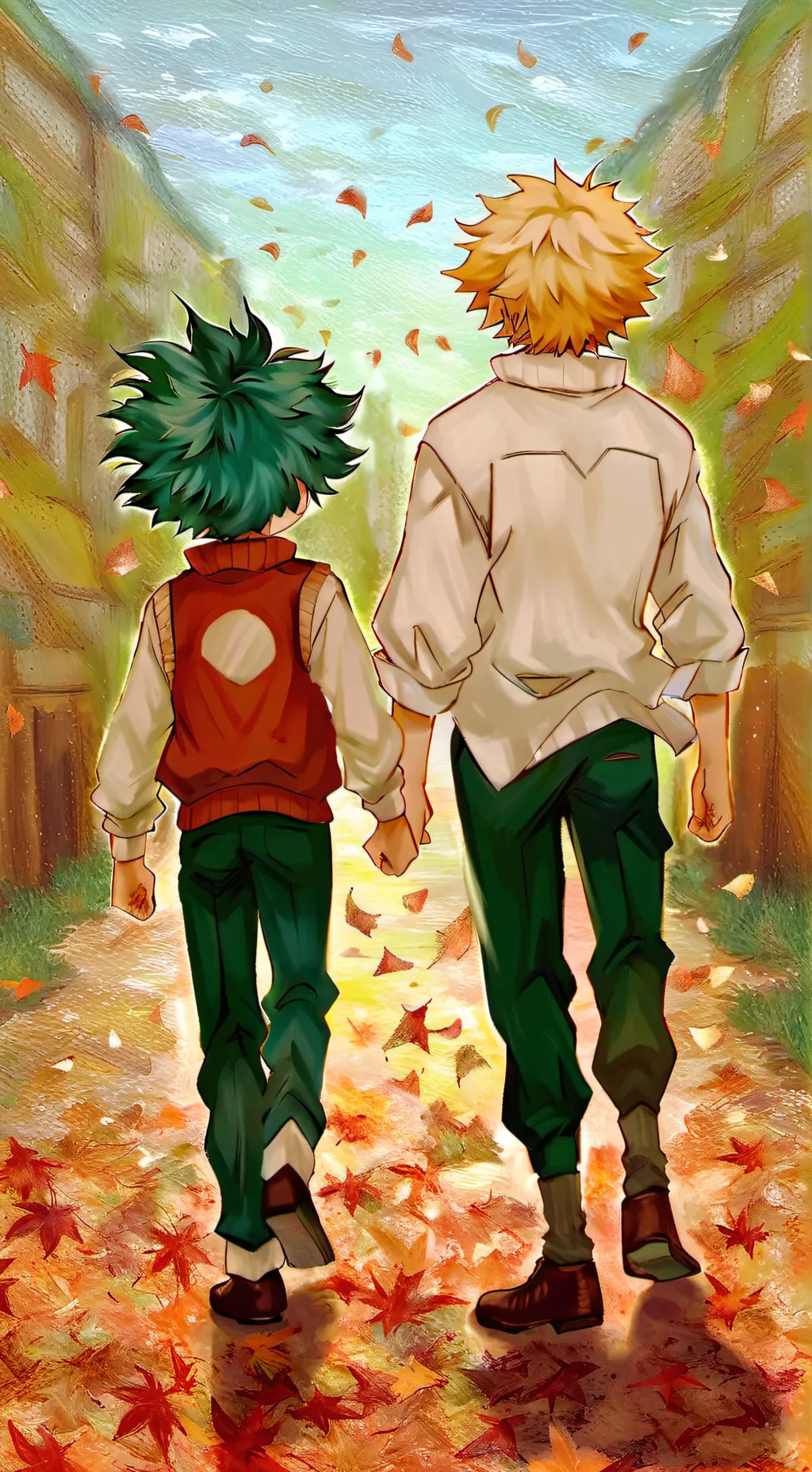 ai character: bakugo 🏳️‍🌈 background