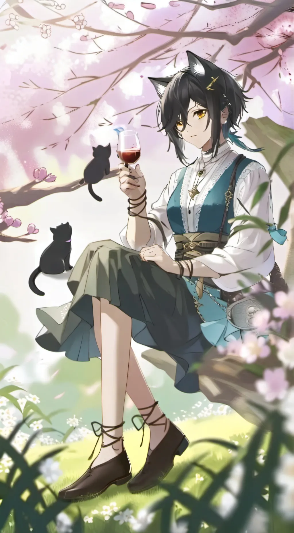 ai character: neko background