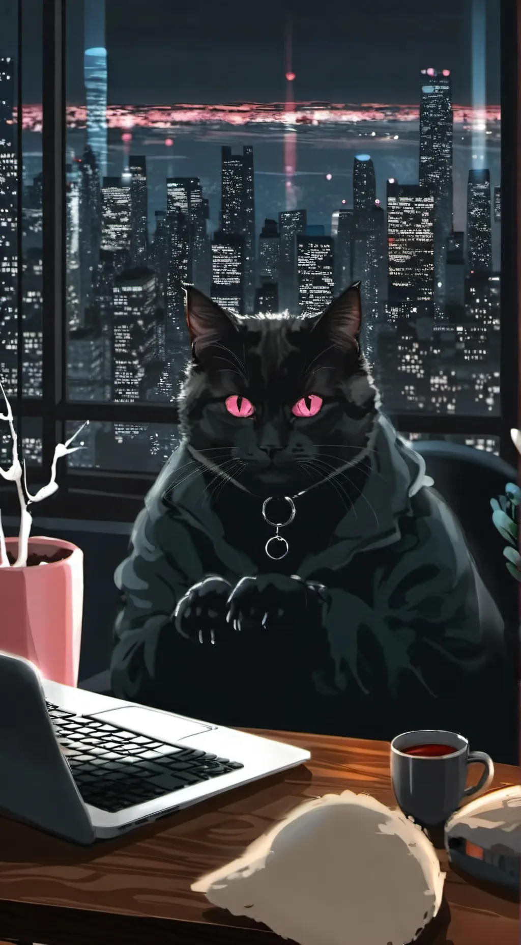 ai character: Bitzy the Blocker background