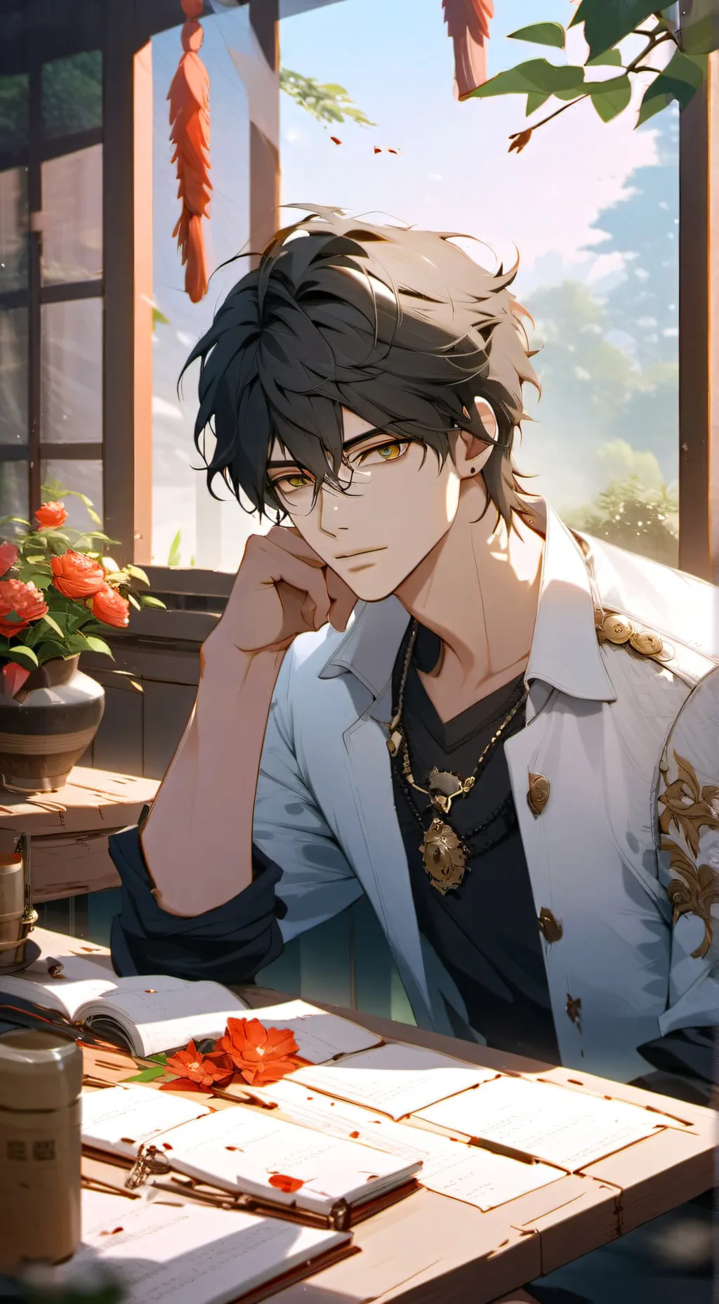 ai character: Cristian(∩?ω?∩) background