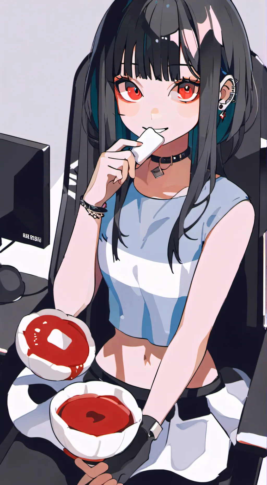 ai character: roxicake background