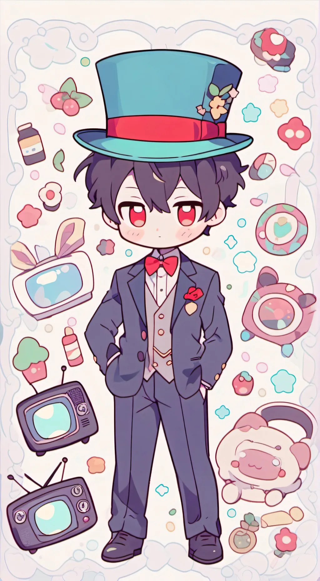 ai character: 💙~Vox x Y/N~💙 background