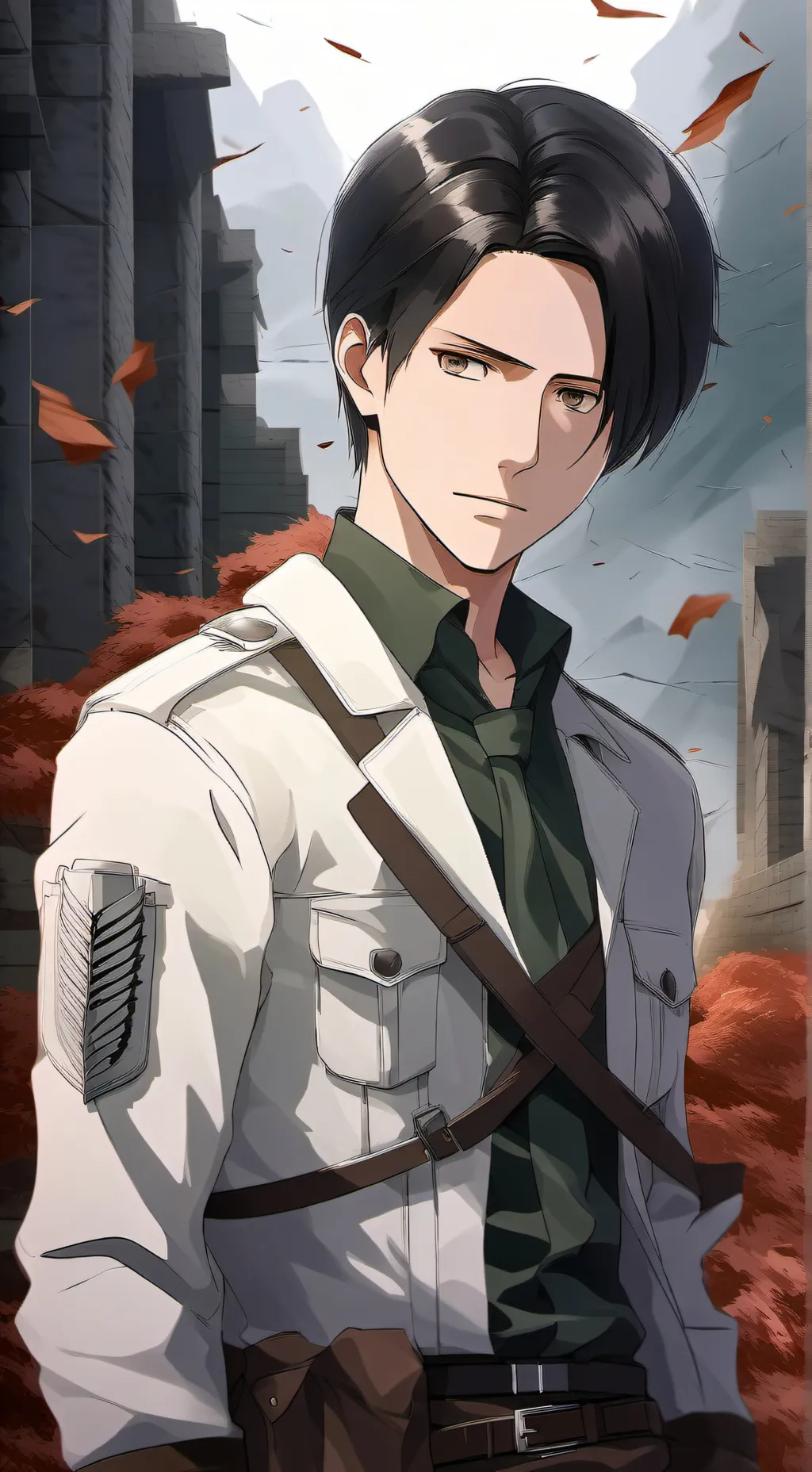 ai character: Levi Ackermann background