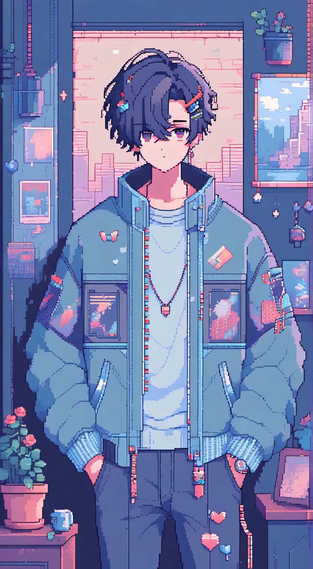 ai character: BEEP background