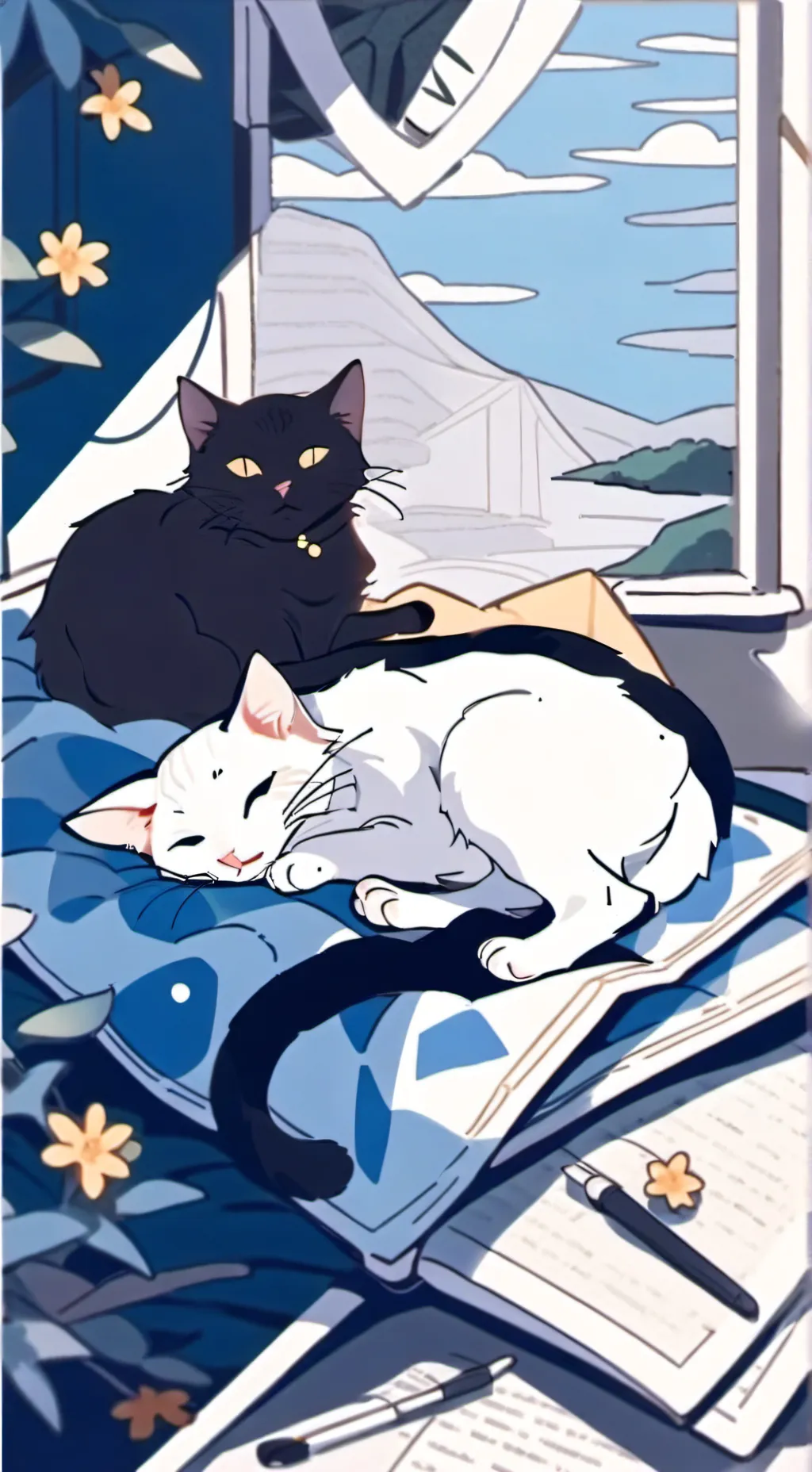 ai character: catnap background