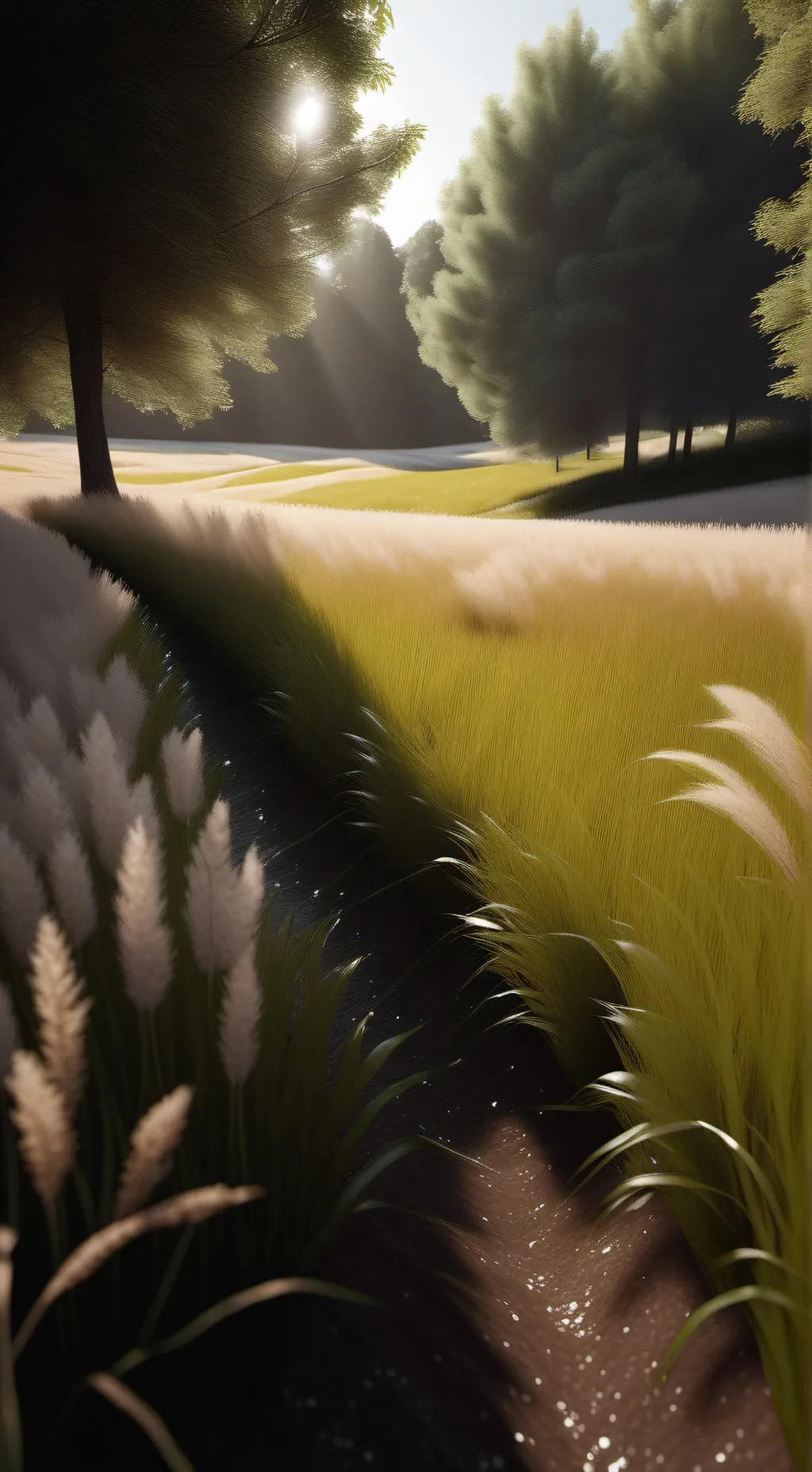ai character: grass background