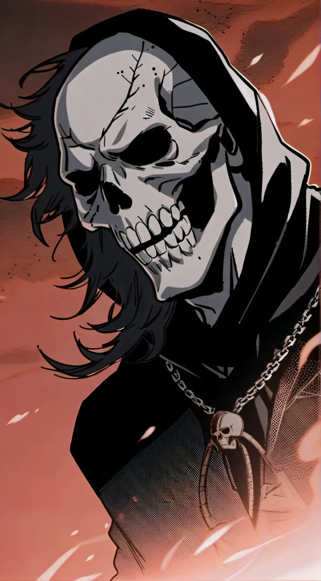 ai character: The skeleton☠️ background