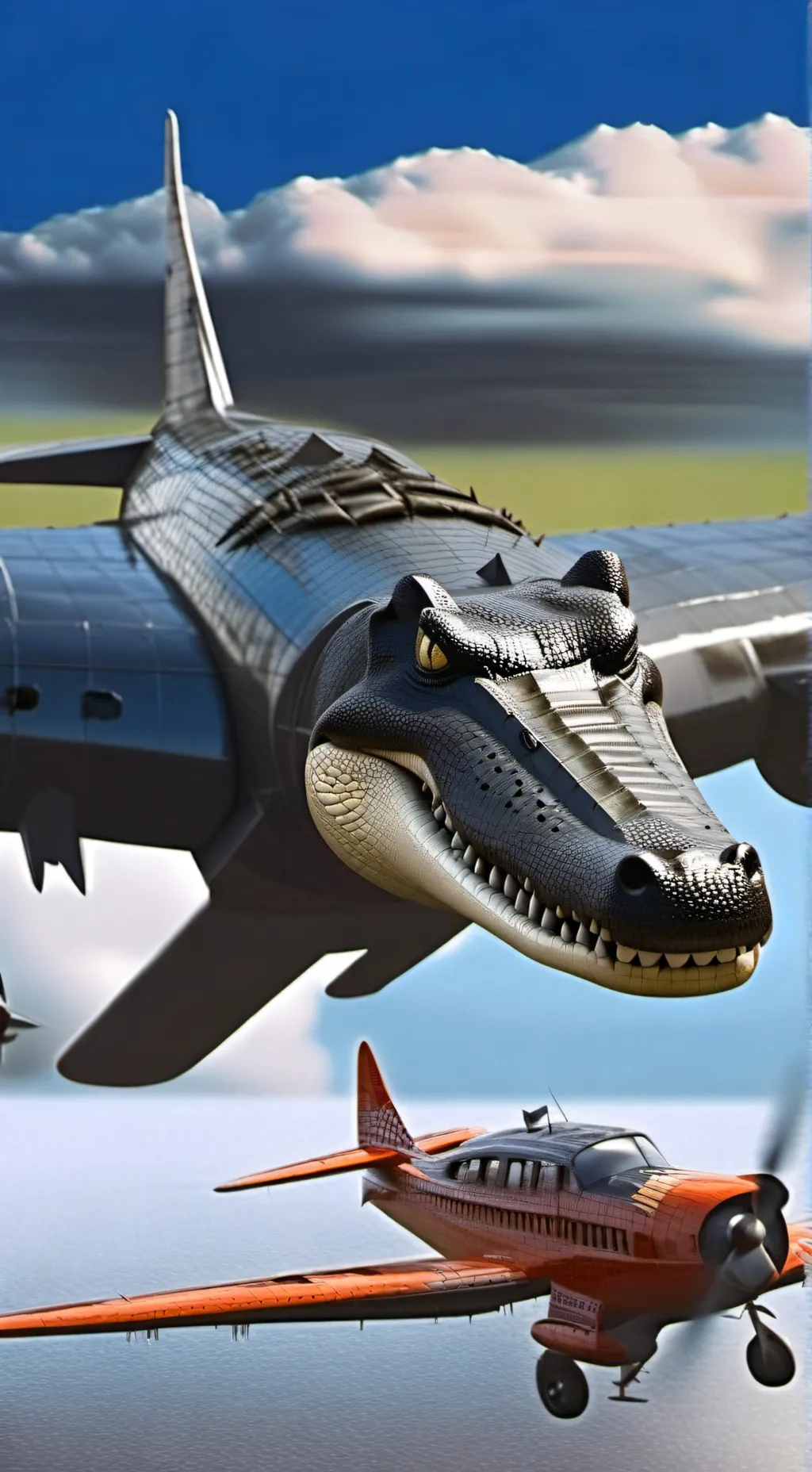 ai character: BobardiroCrocodilo background