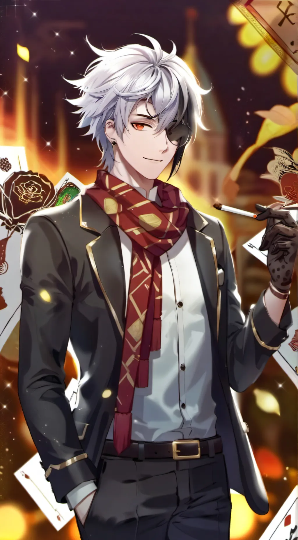 ai character: heldead background