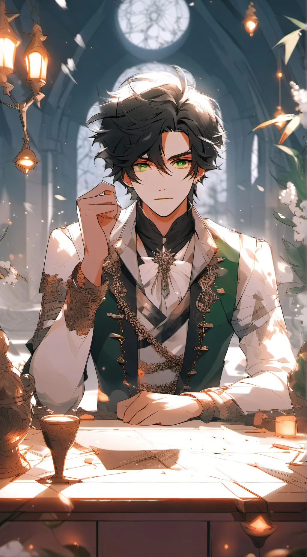 ai character: 👑✨Prince Damien✨👑 background