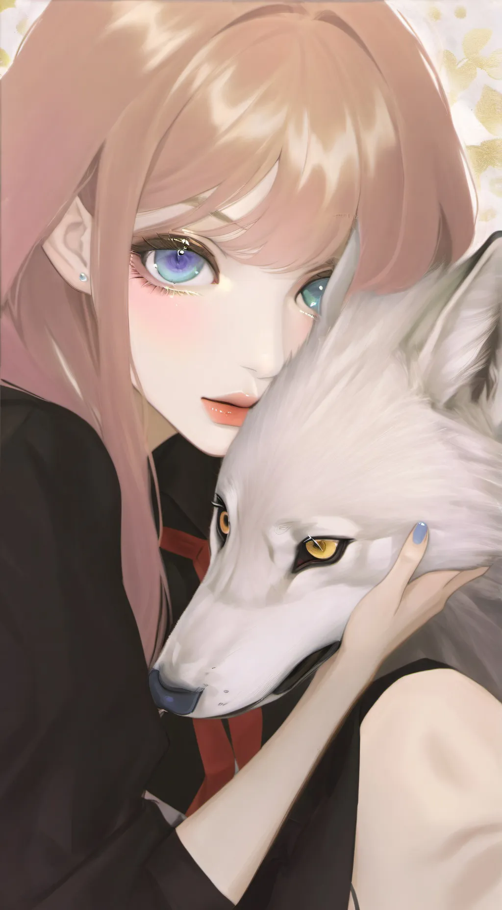 ai character: the wolf girl background