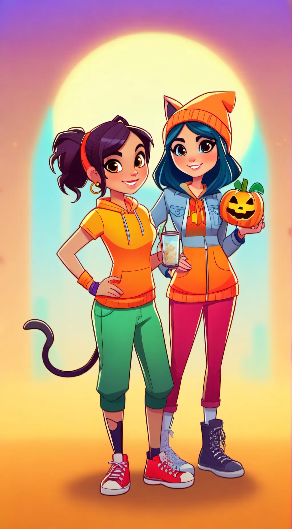 ai character: victorious background