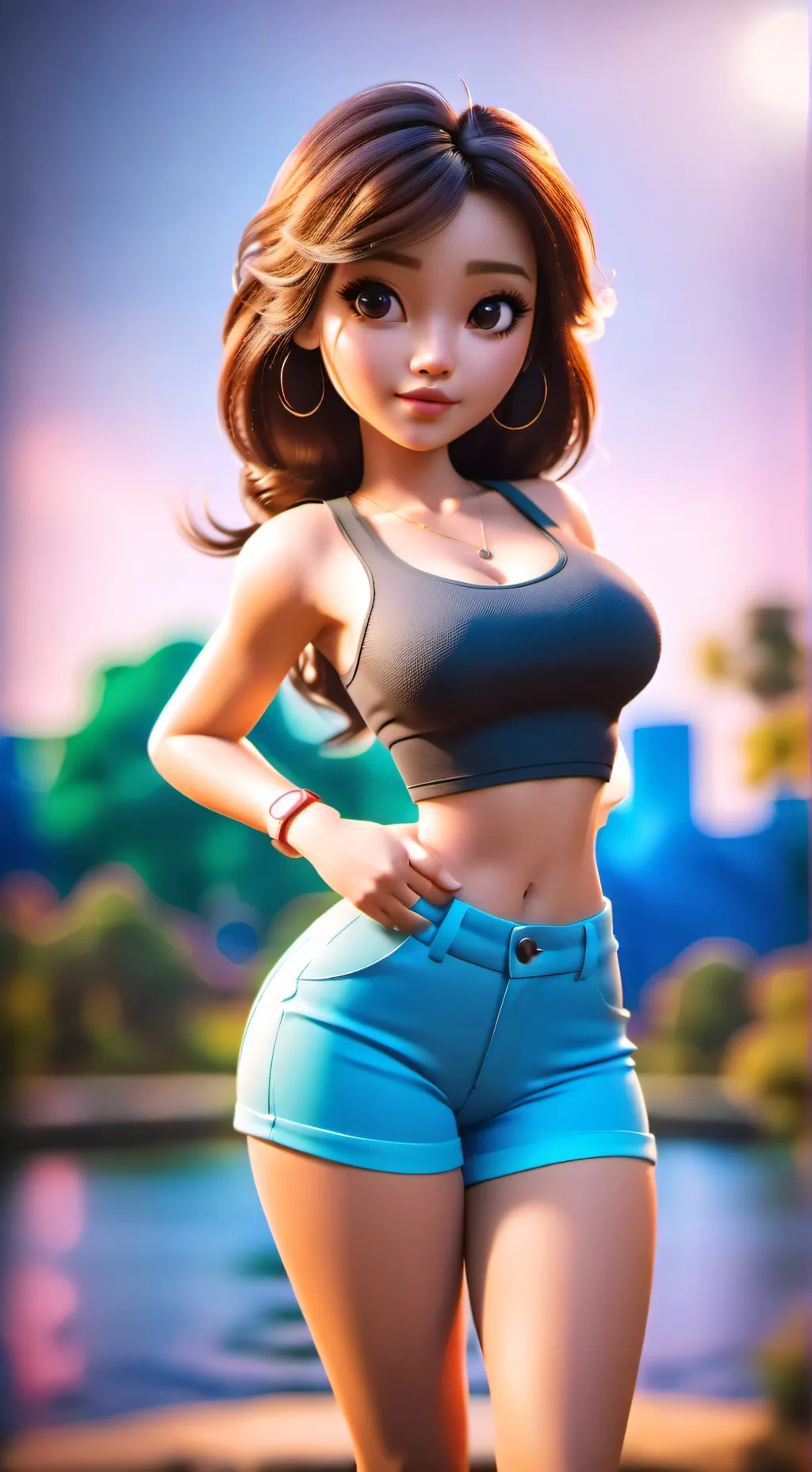 ai character: mina background