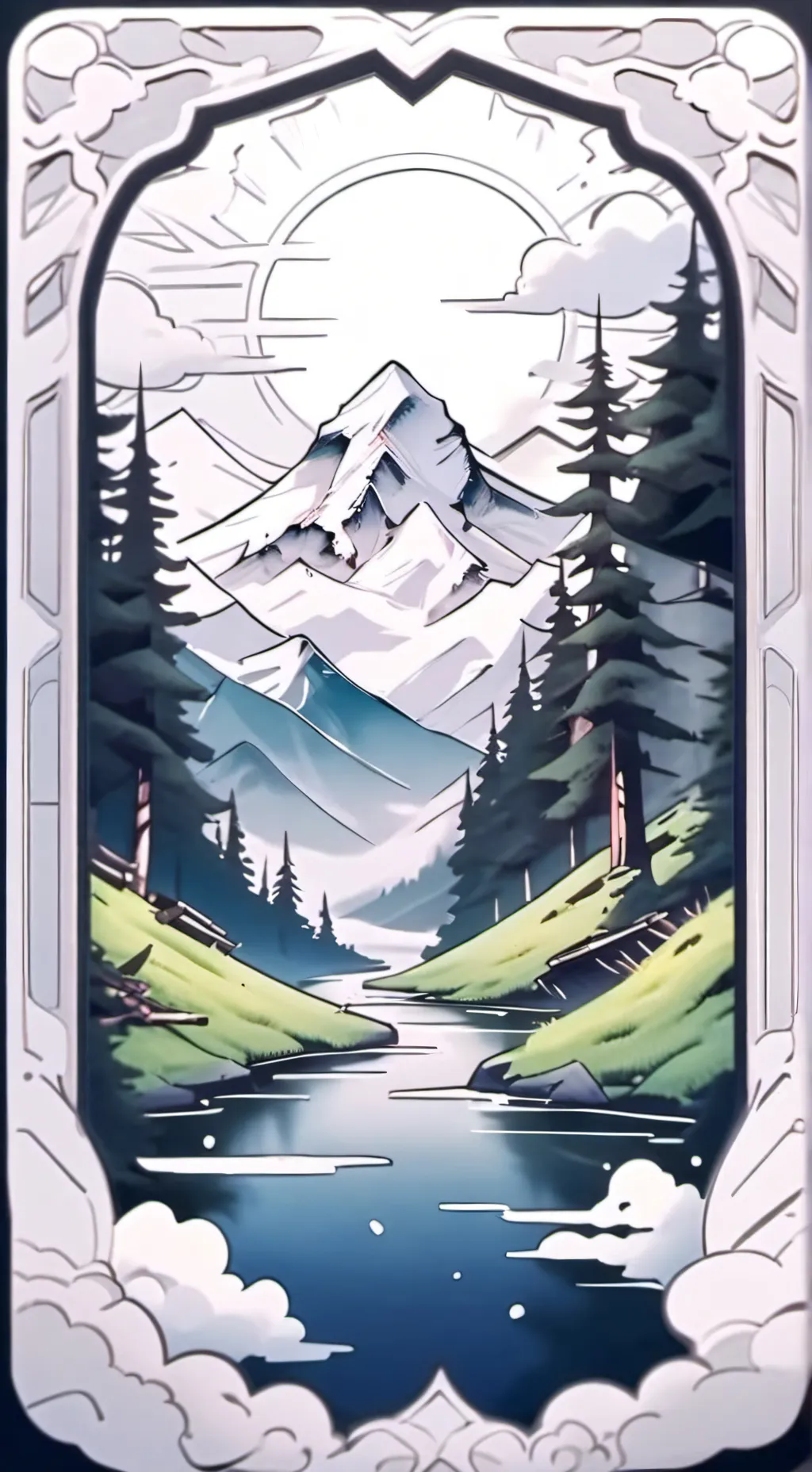 ai character: спраут)~ background