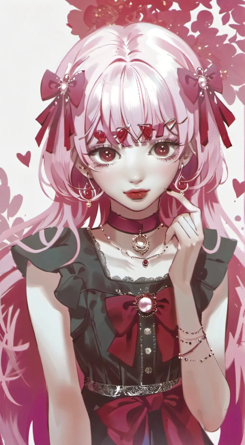 ai character: 🍰🍫🍭Candy!🌷🧁🍰 background