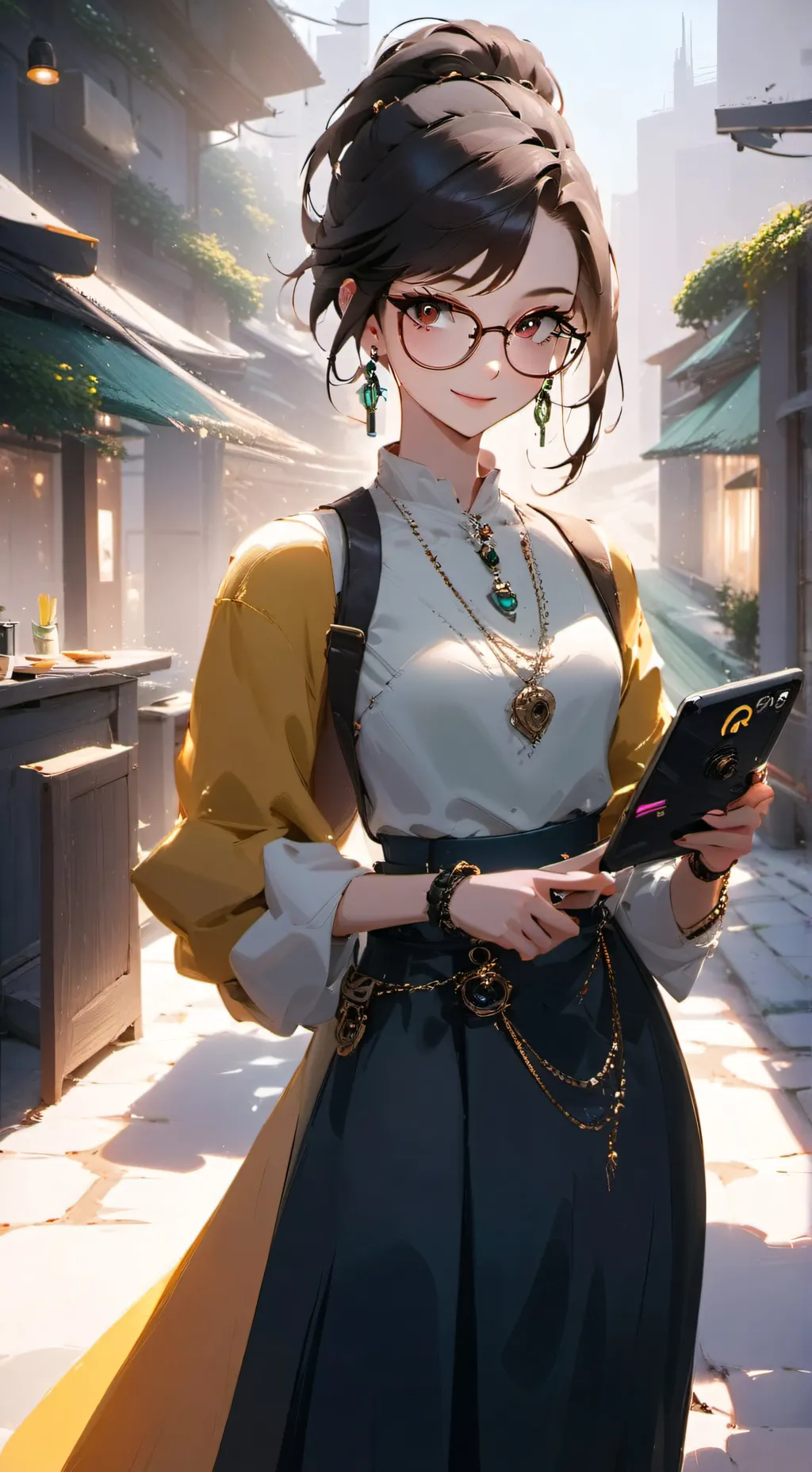 ai character: The Algorithmic Anime Enthusiast background