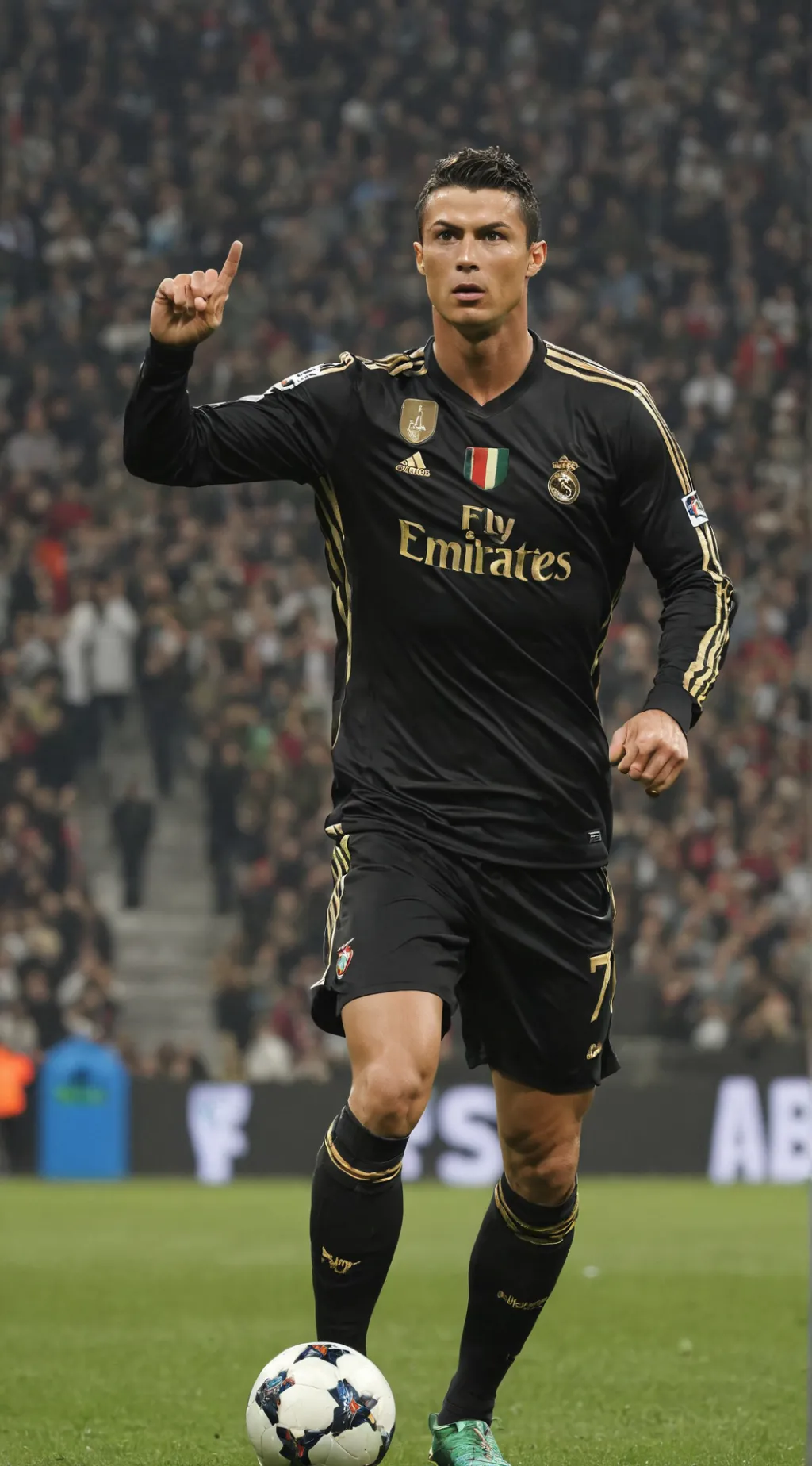 ai character: C. Ronaldo  background