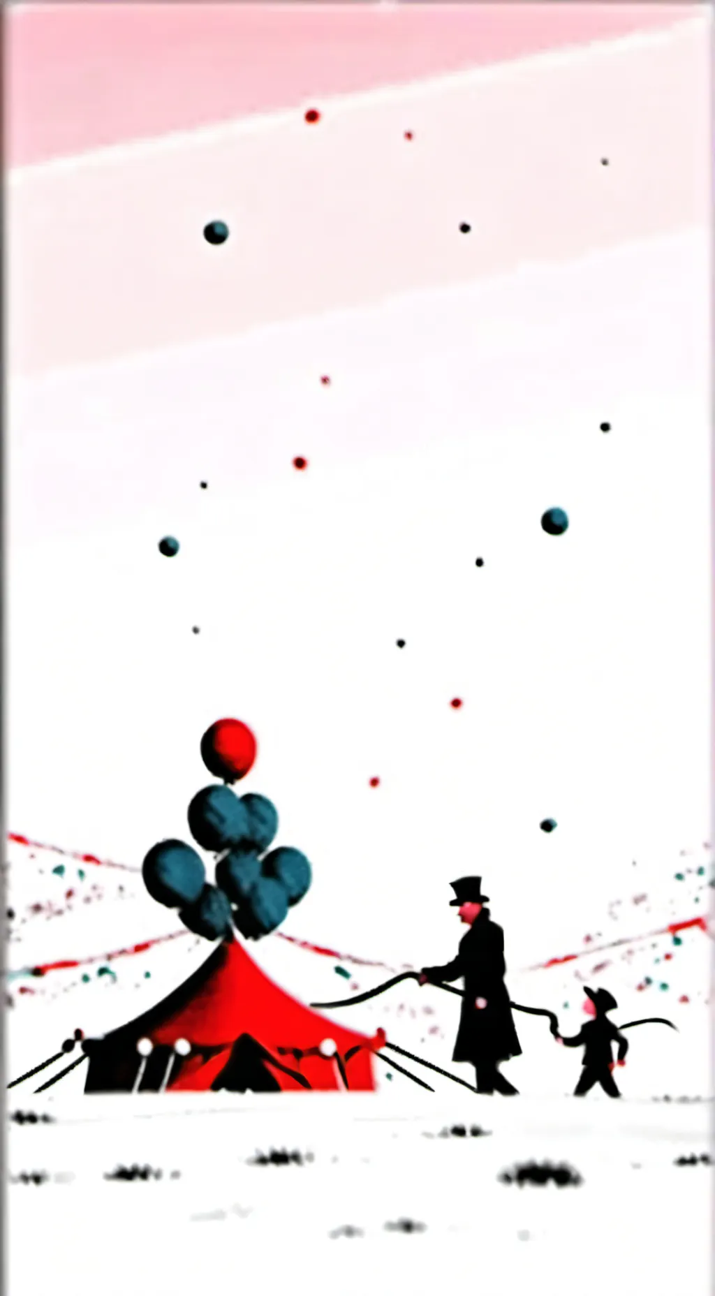 ai character: digital circus background