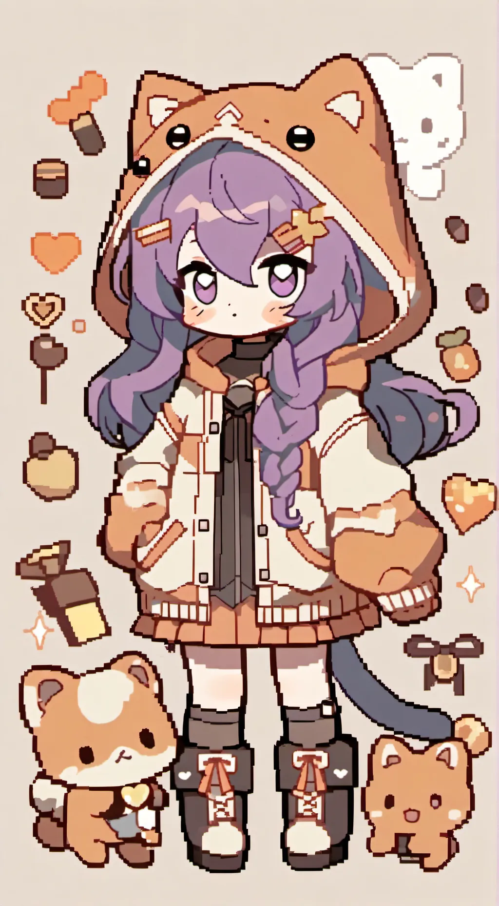 ai character: dandy world background