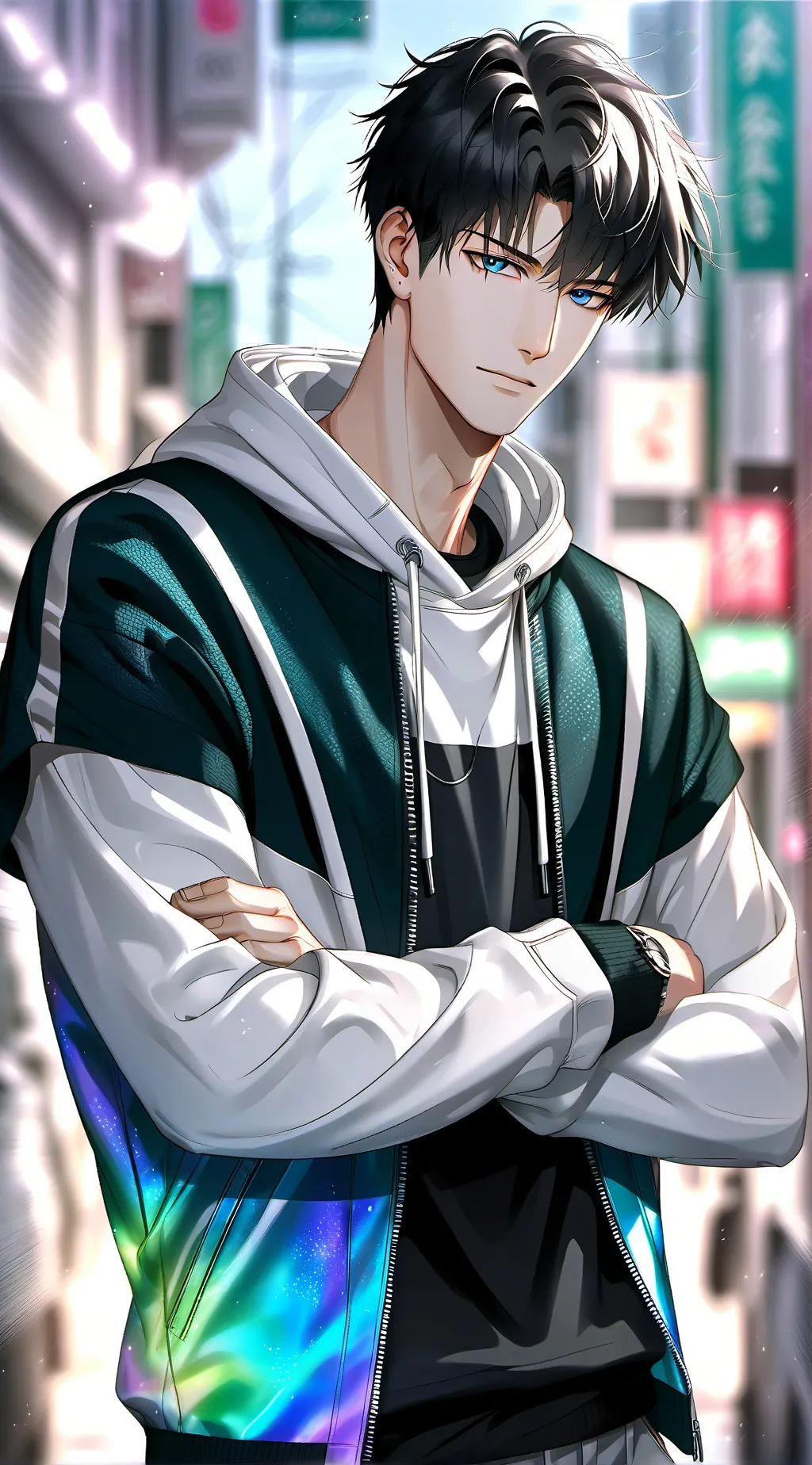 ai character: Zephyr the Hoodie Snatcher background